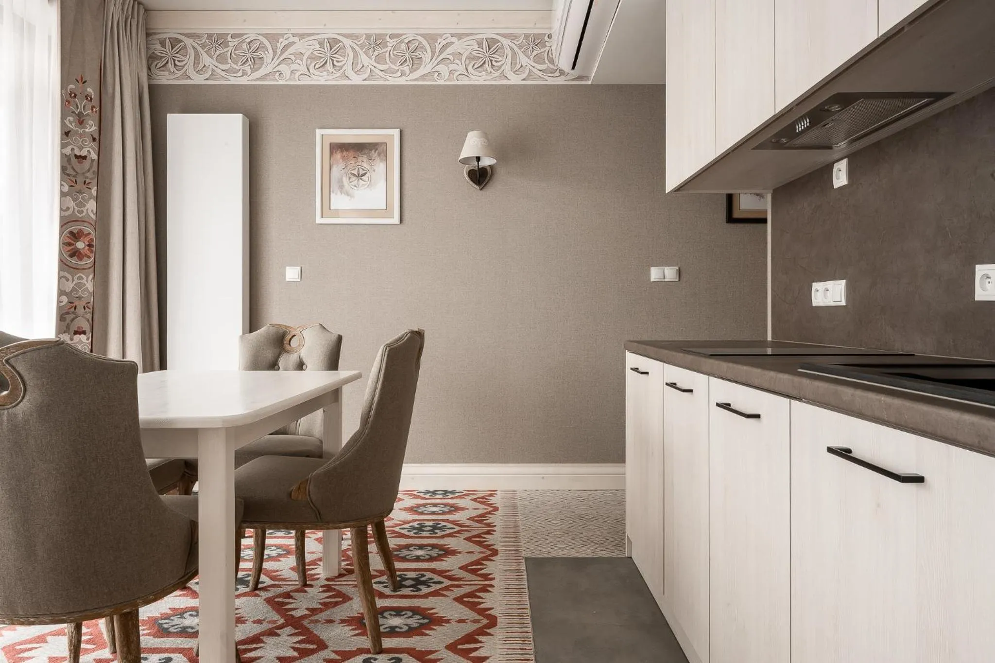 Kitchen or kitchenette in Apartamenty Aries Residence Bukowina