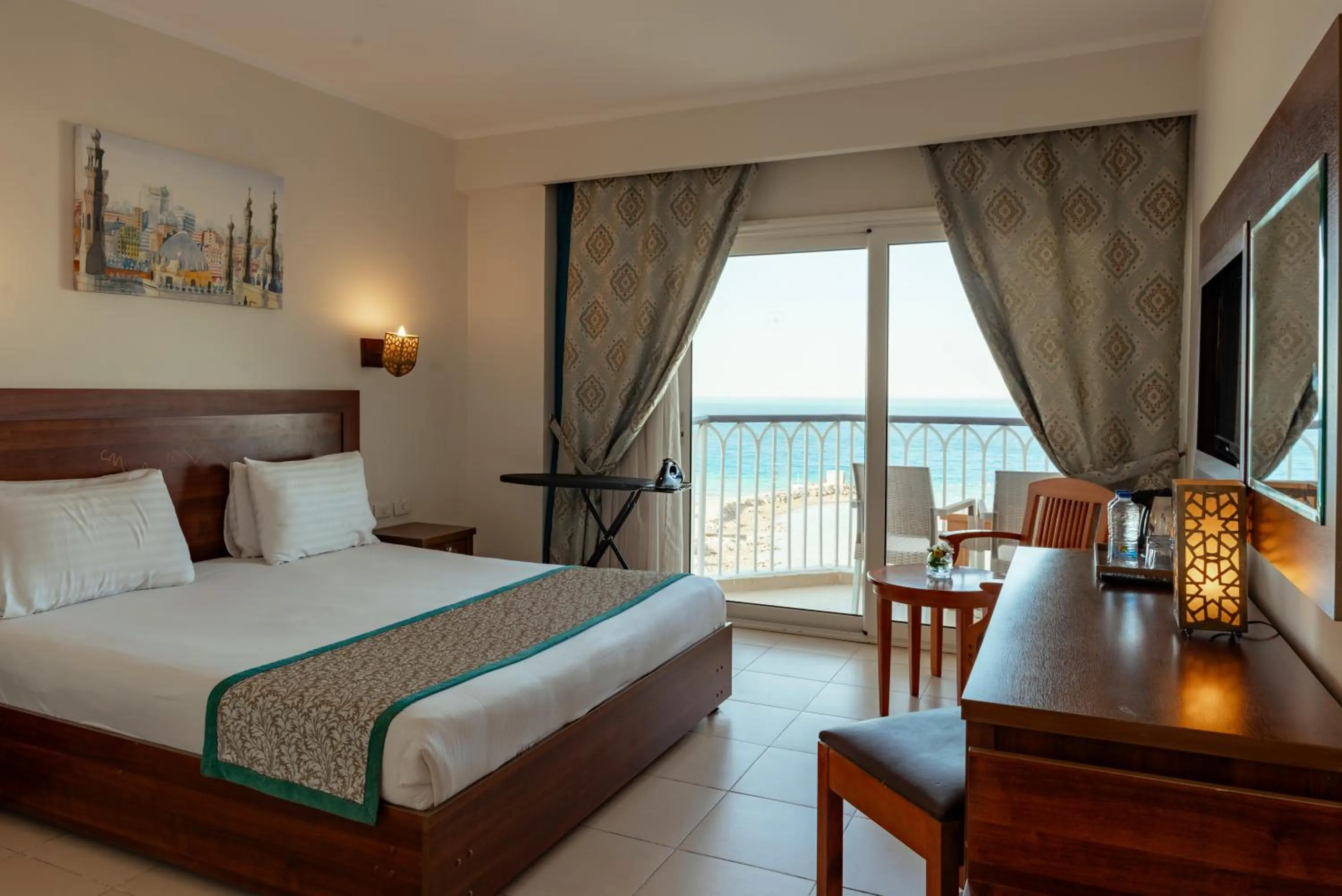 Bed in Royal Star Beach Resort