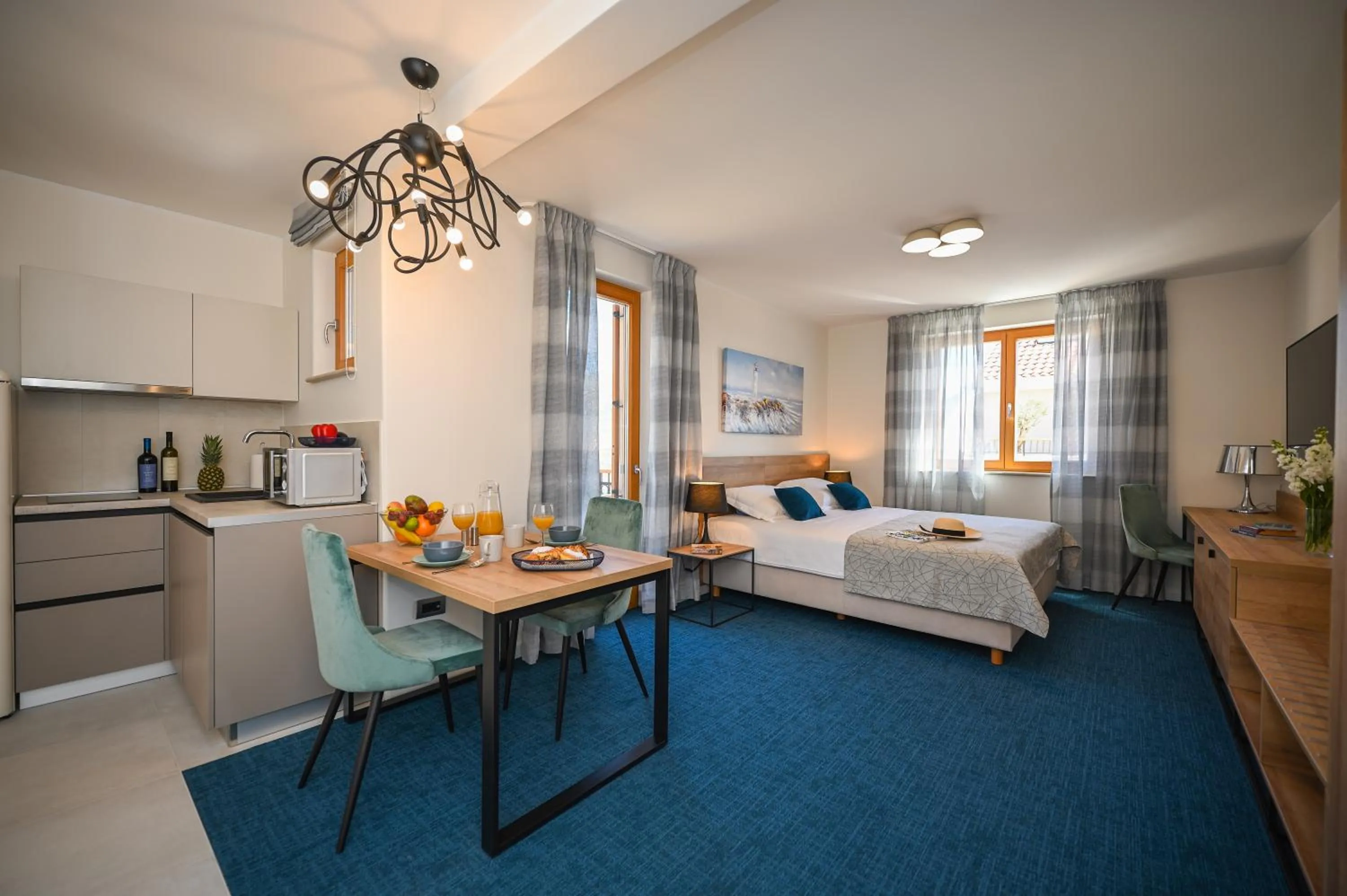 kitchen, Bed in Casa Laurea