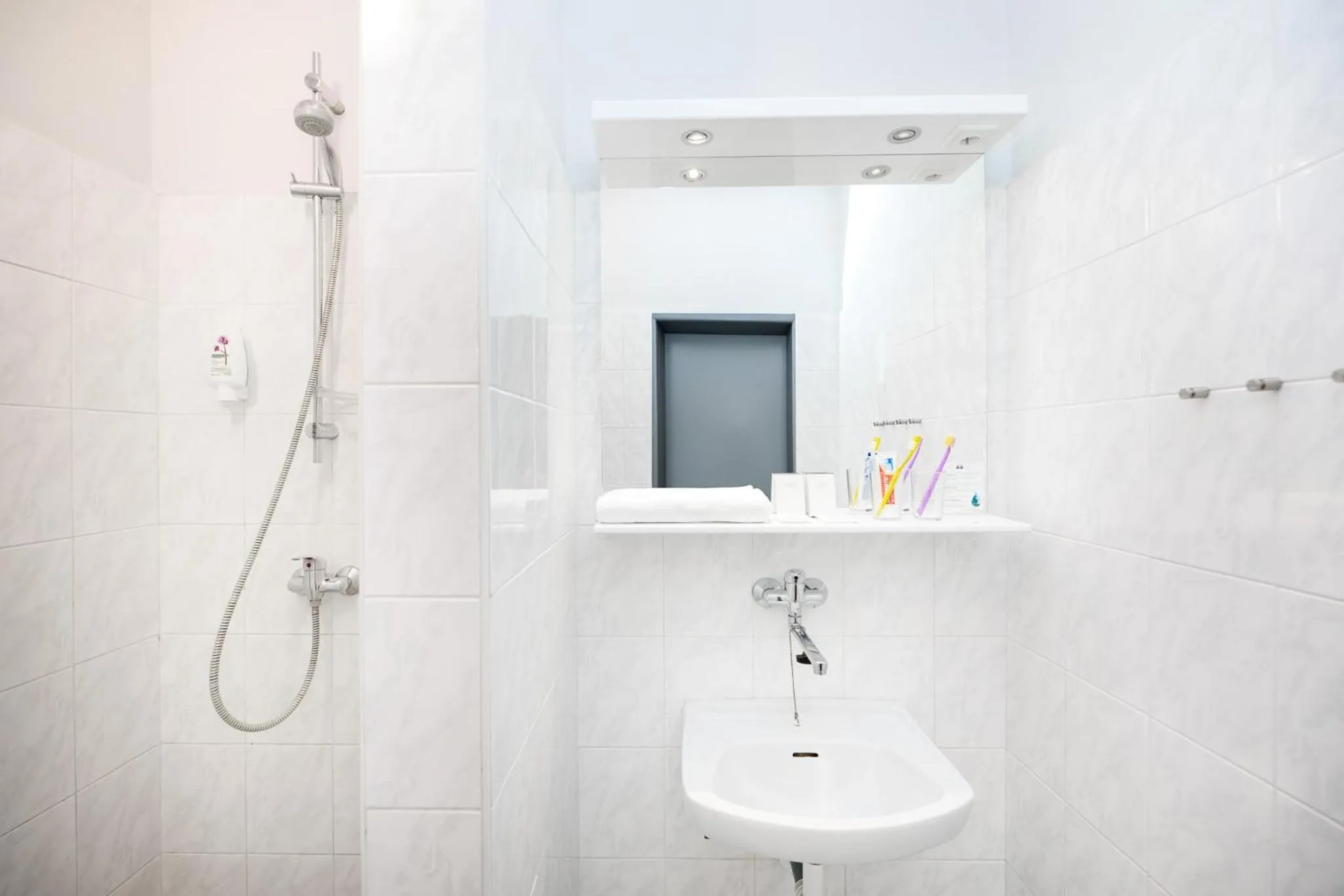 Shower in Hotel Atom Třebíč