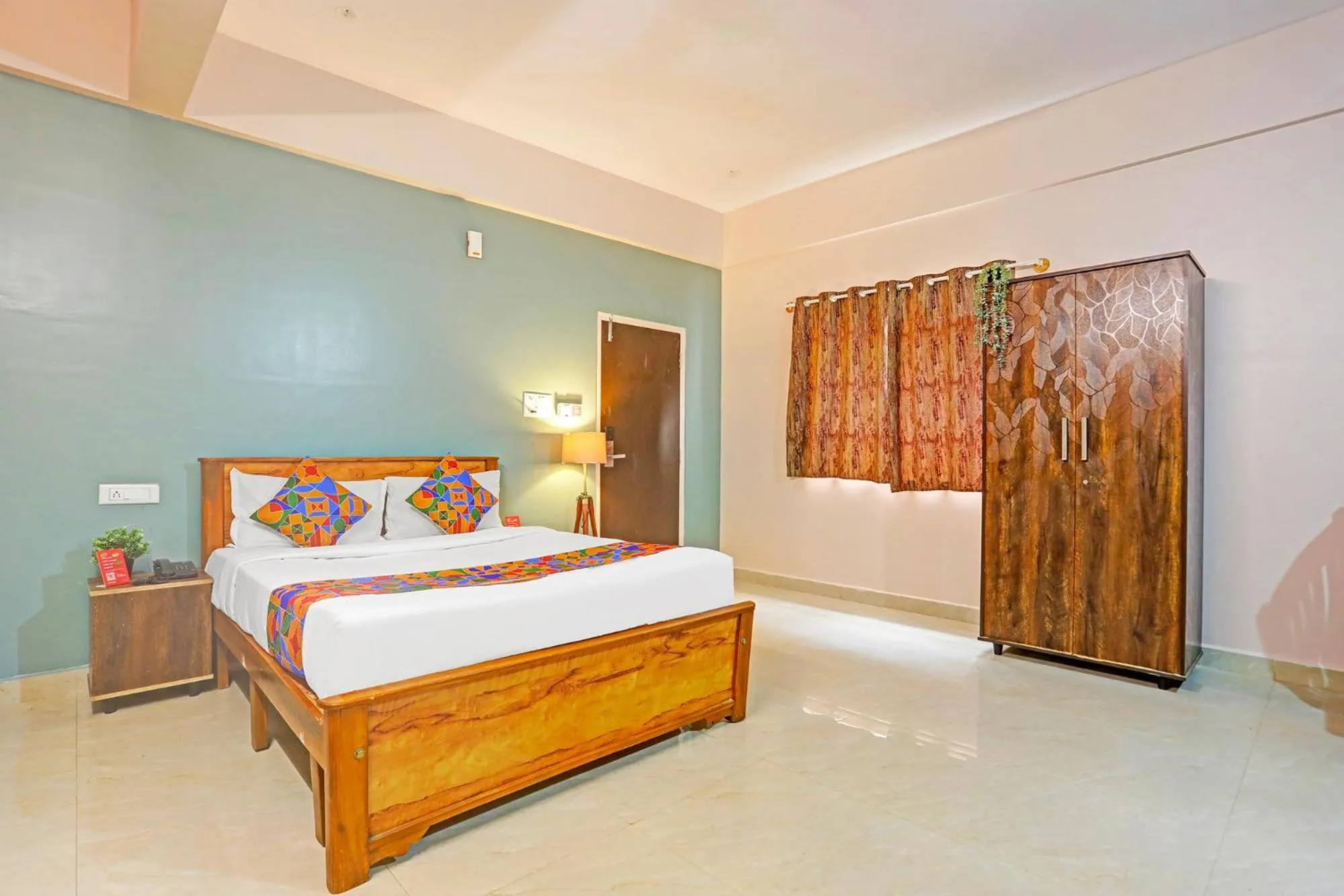 Bed in FabHotel Kings Palace Manyata - Near Manyata Tech Park Main Gate