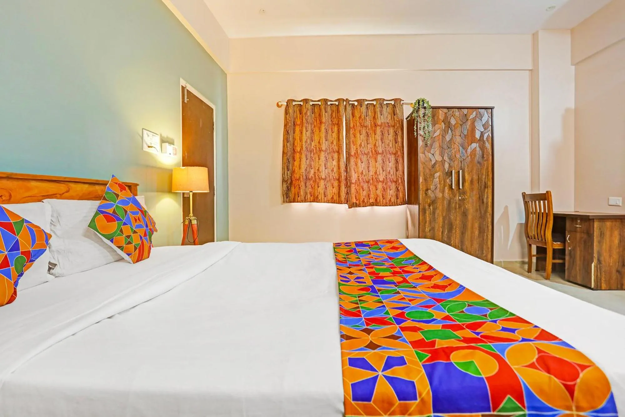 Bed in FabHotel Kings Palace Manyata - Near Manyata Tech Park Main Gate