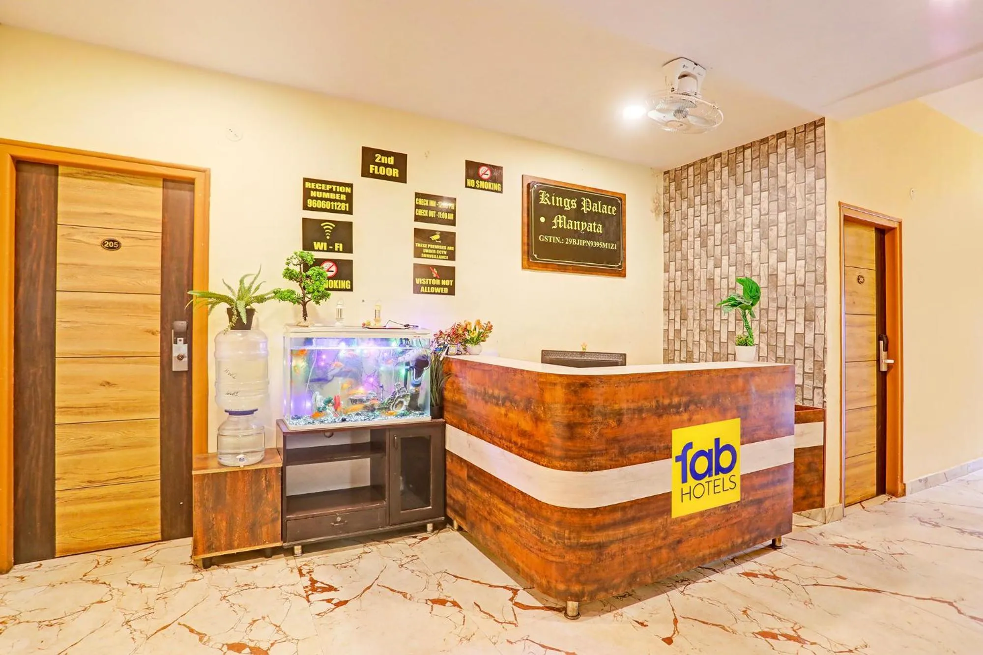 Lobby or reception in FabHotel Kings Palace Manyata - Near Manyata Tech Park Main Gate