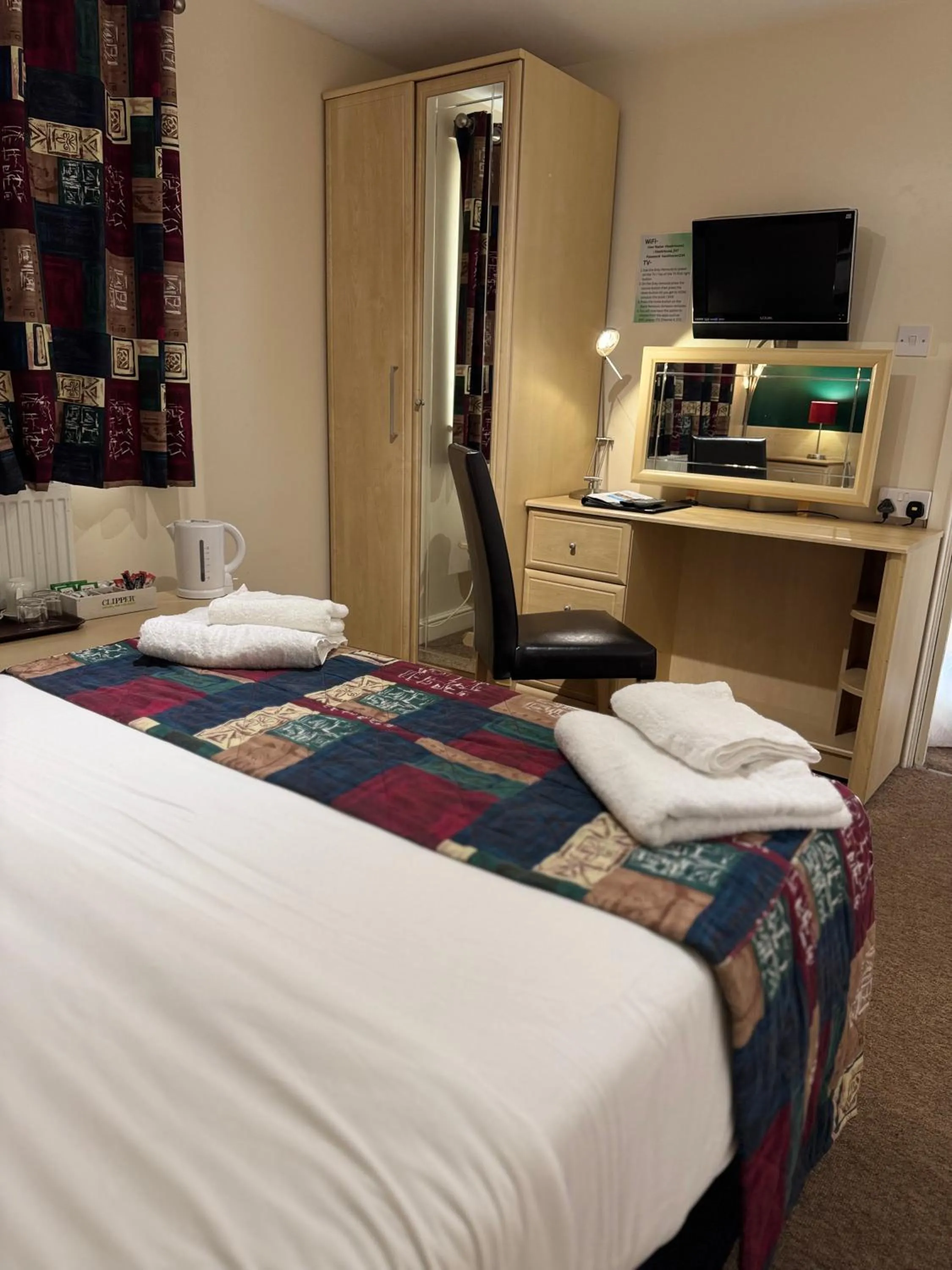 Bedroom, Bed in Hawk House