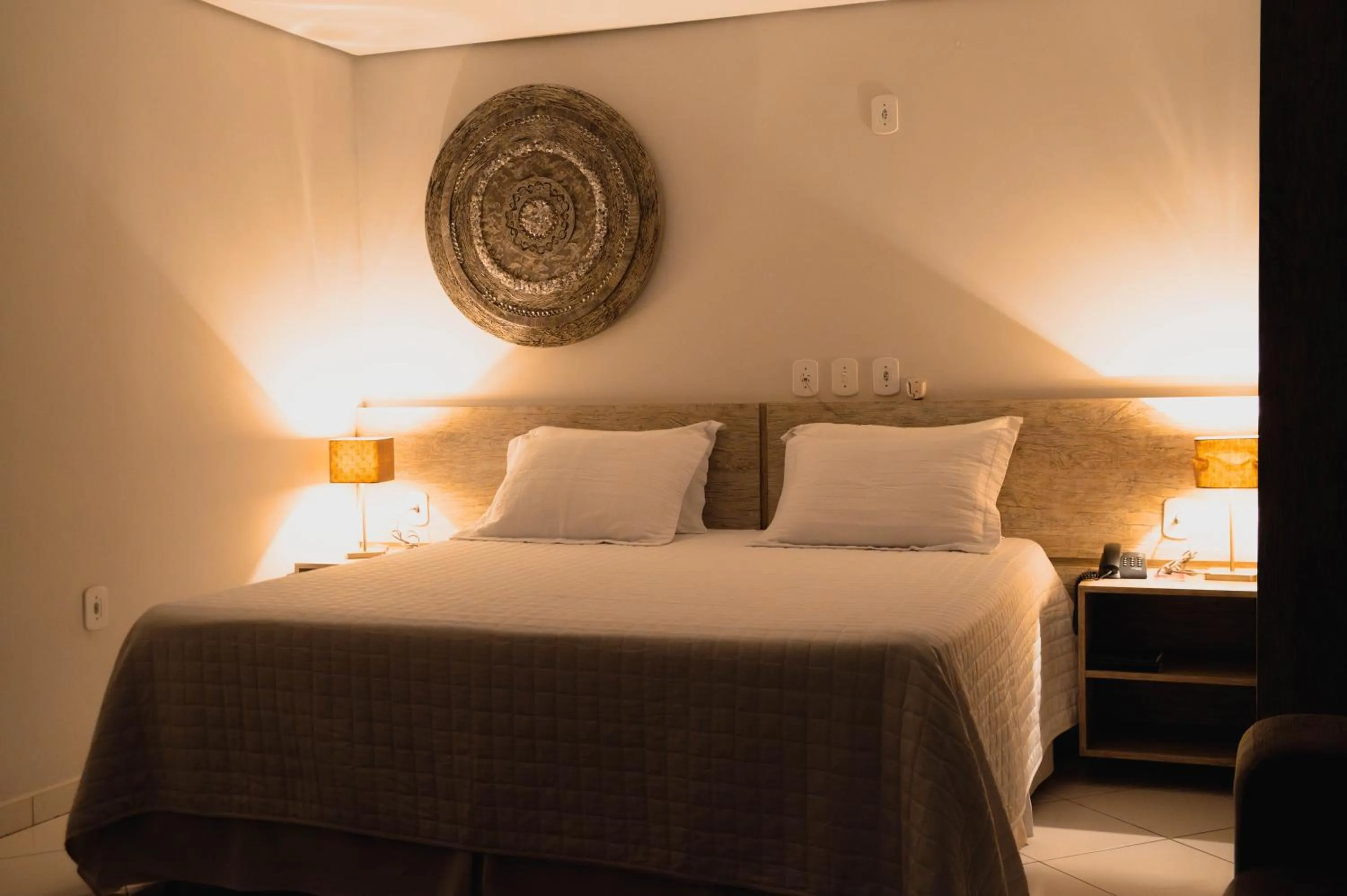 Bed in Hotel Guapindaia Praça