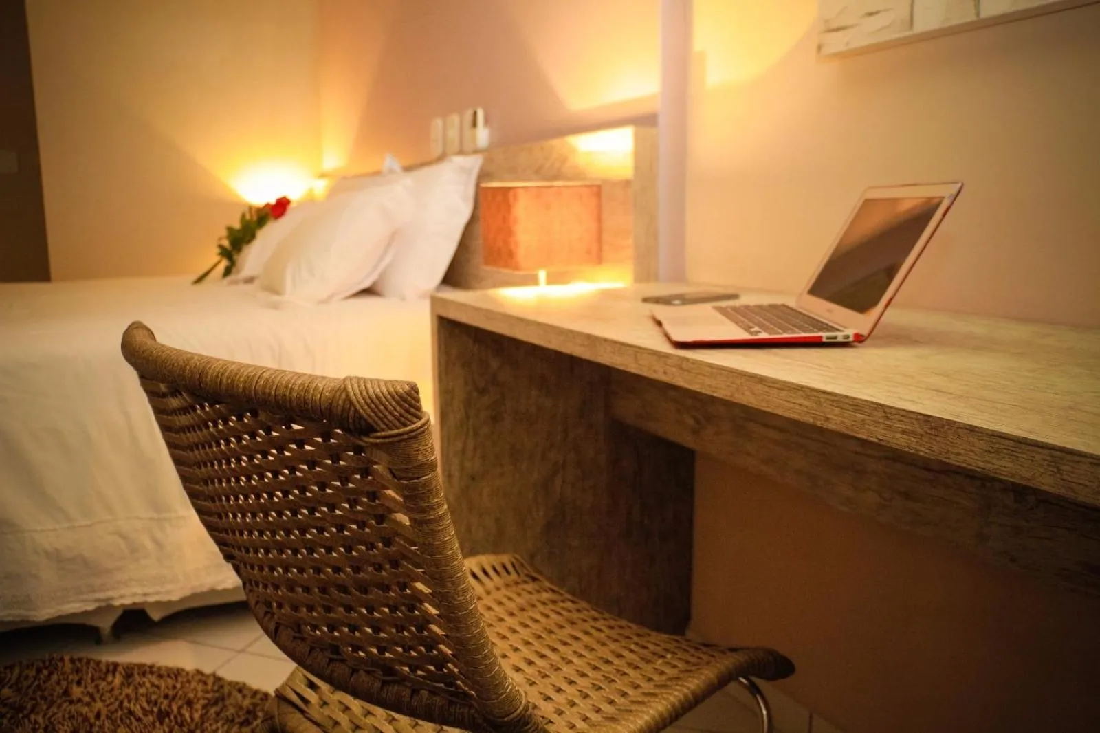 Bed in Hotel Guapindaia Praça