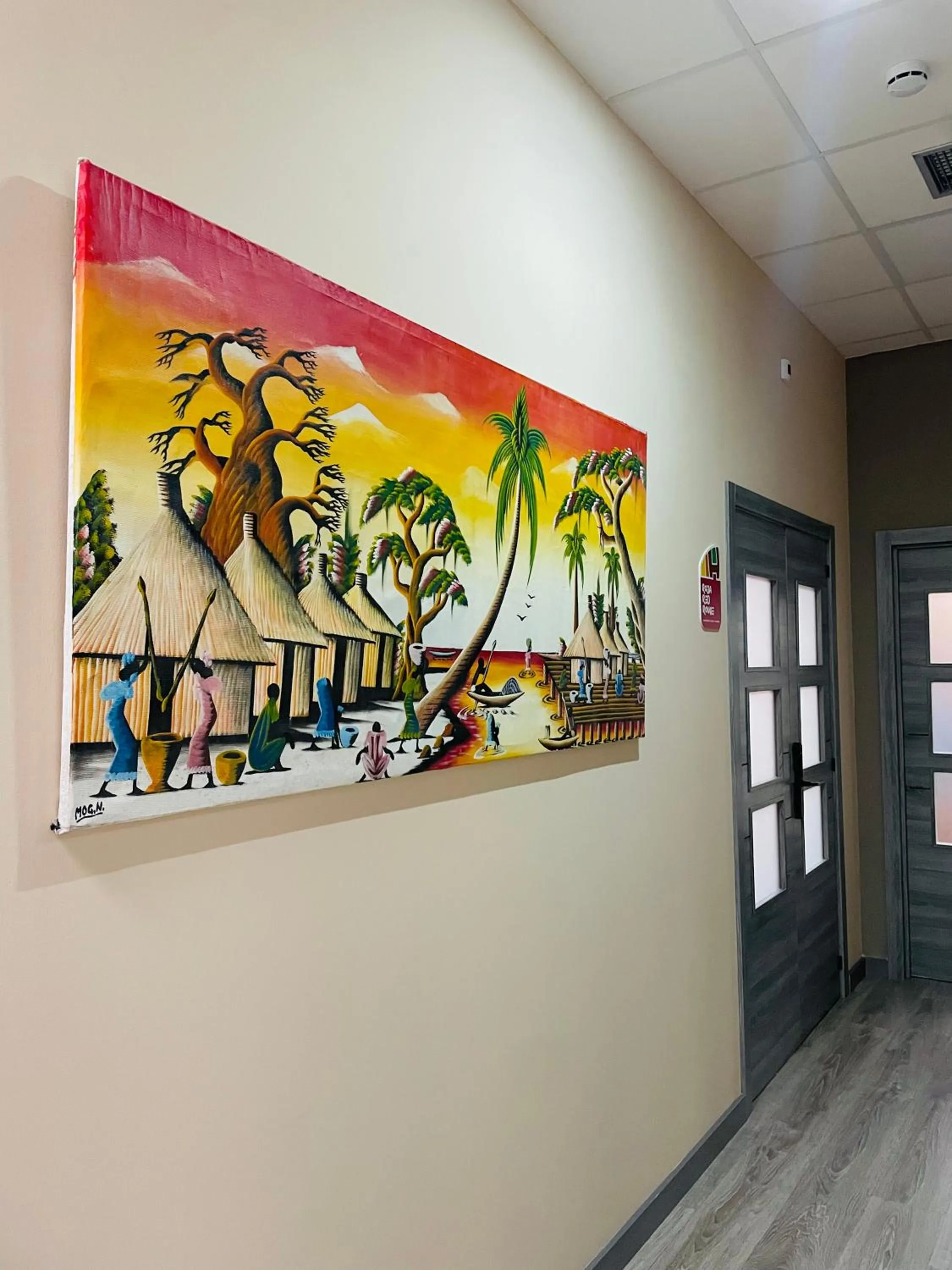 Decorative detail in Llanes Hostel