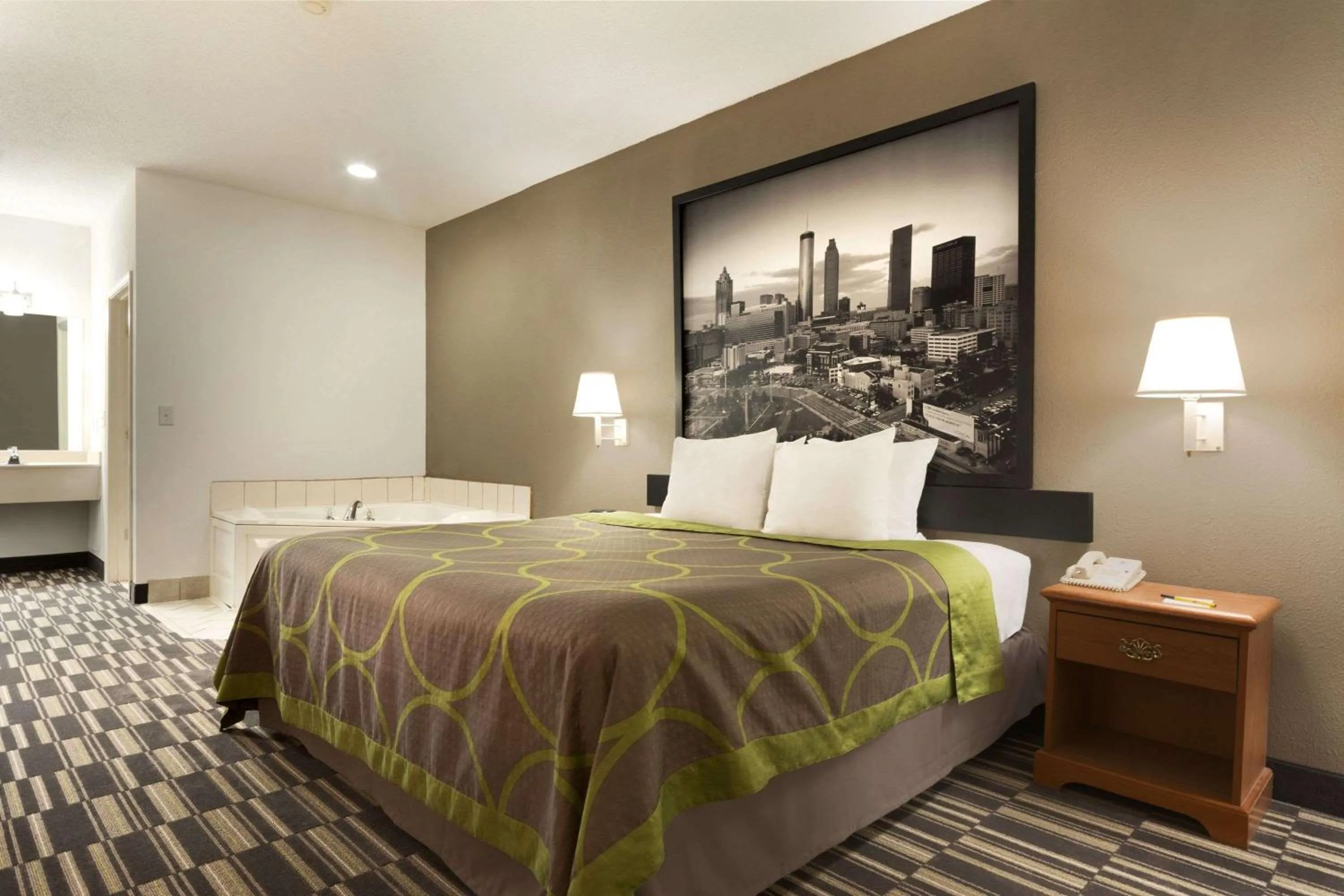 Photo of the whole room, Bed in Super 8 by Wyndham Chatsworth/Dalton