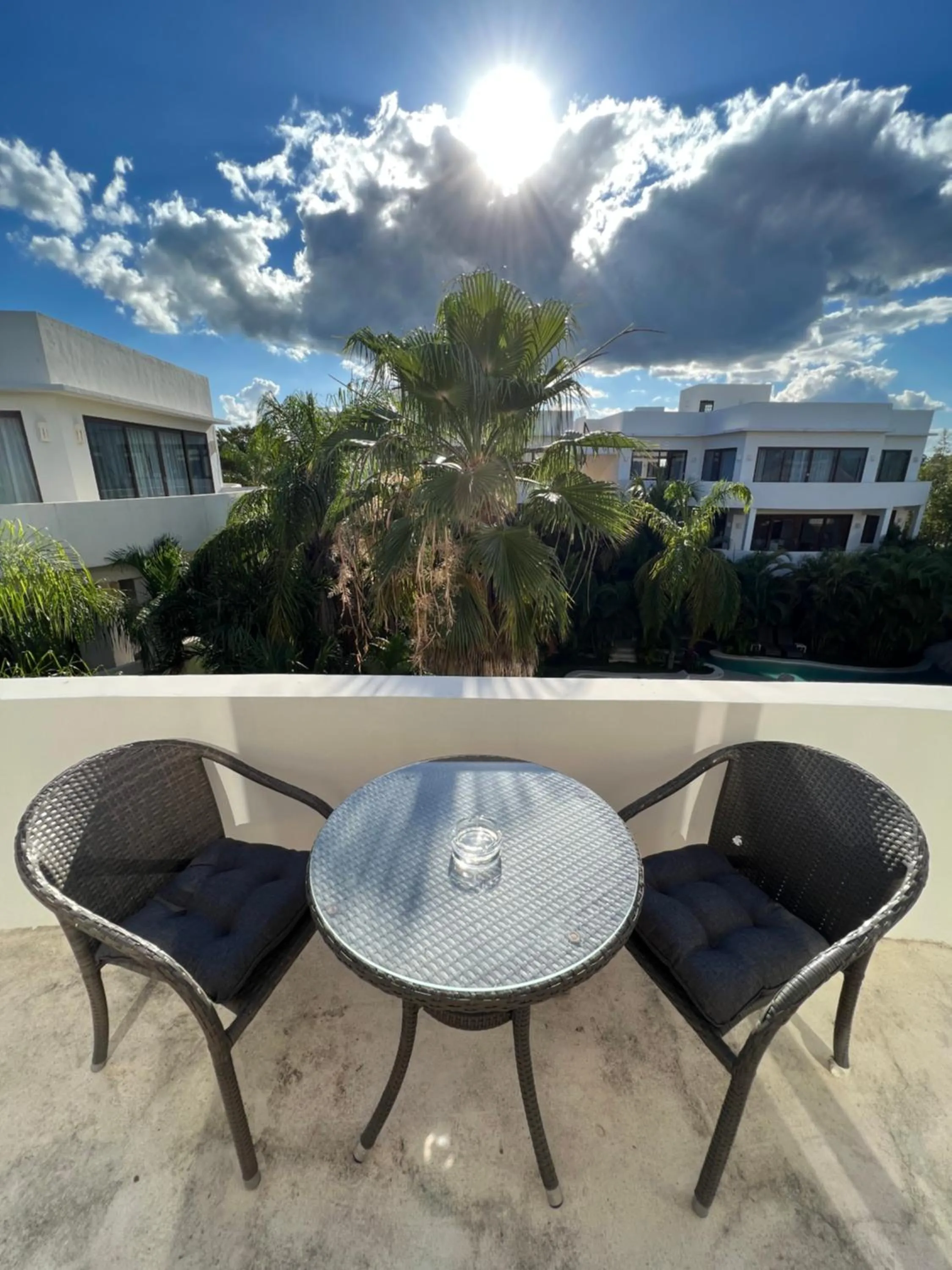 Balcony/Terrace in Amazing Luxury Penthouse with sunset,sunrise view, private Jacuzzi and rooftop pool