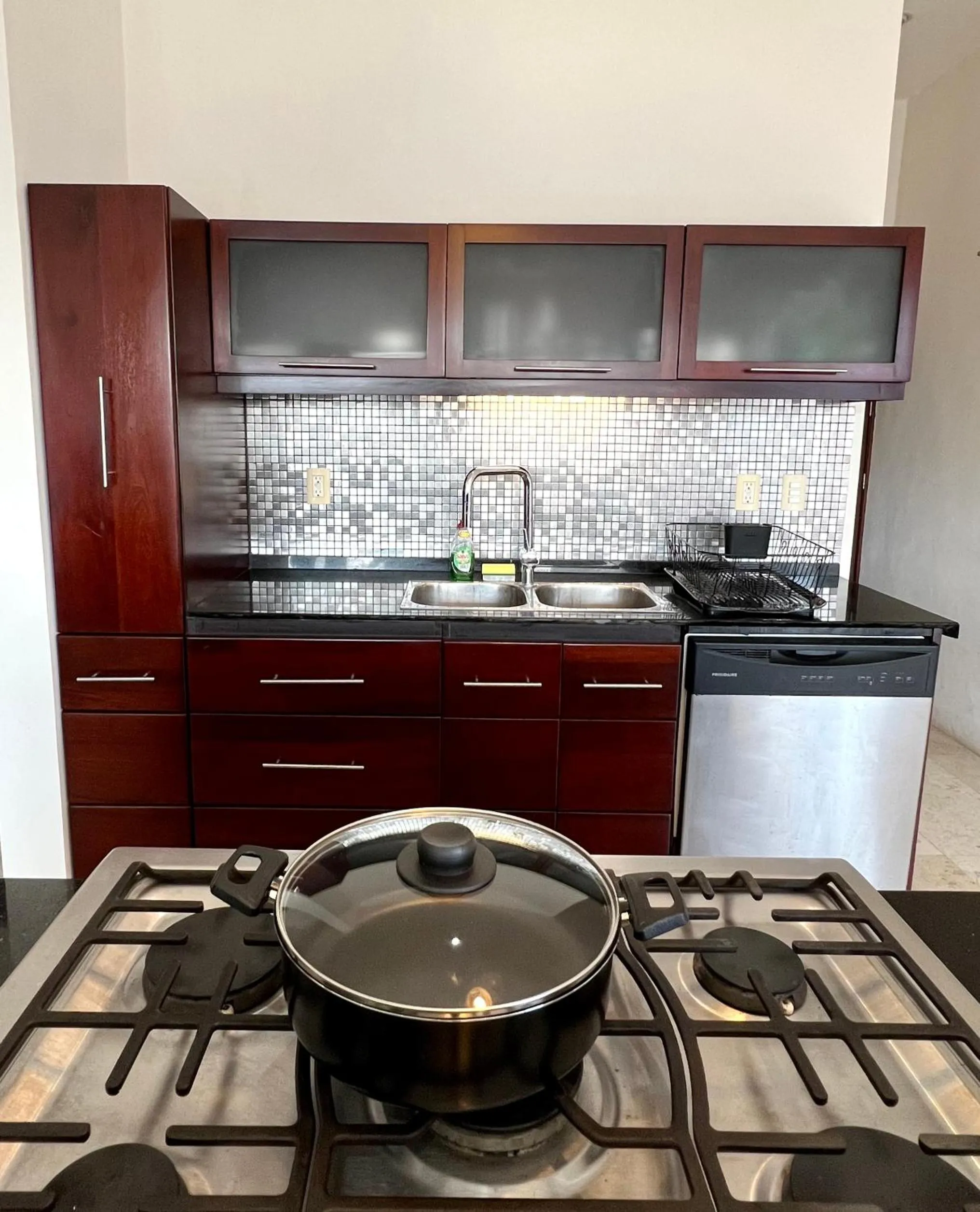 Kitchen or kitchenette in Amazing Luxury Penthouse with sunset,sunrise view, private Jacuzzi and rooftop pool