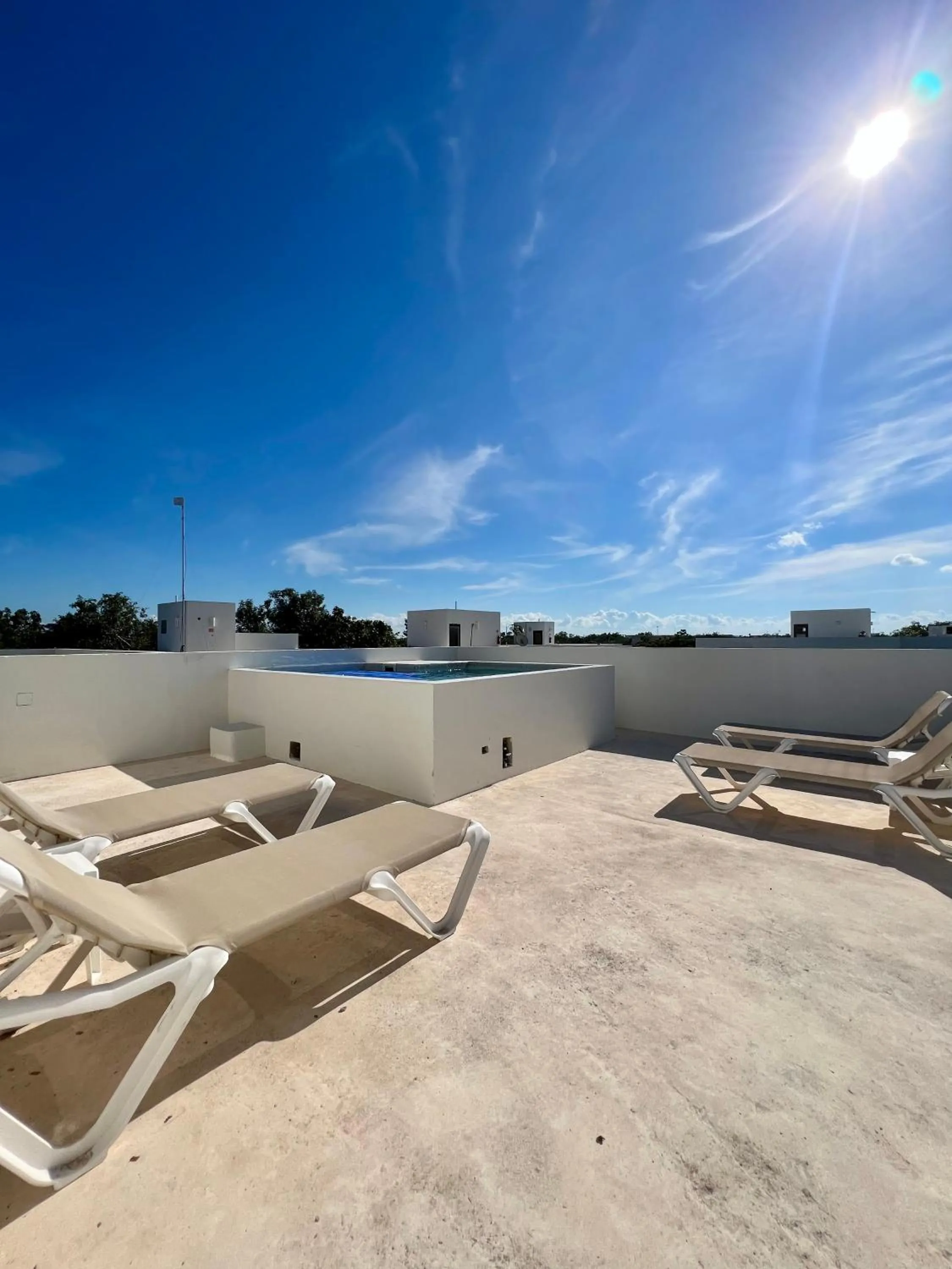 Balcony/Terrace in Amazing Luxury Penthouse with sunset,sunrise view, private Jacuzzi and rooftop pool