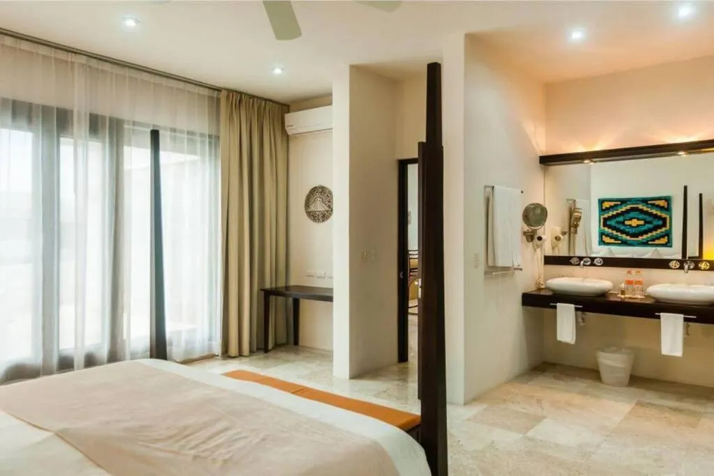 Bedroom, Bed in Amazing Luxury Penthouse with sunset,sunrise view, private Jacuzzi and rooftop pool