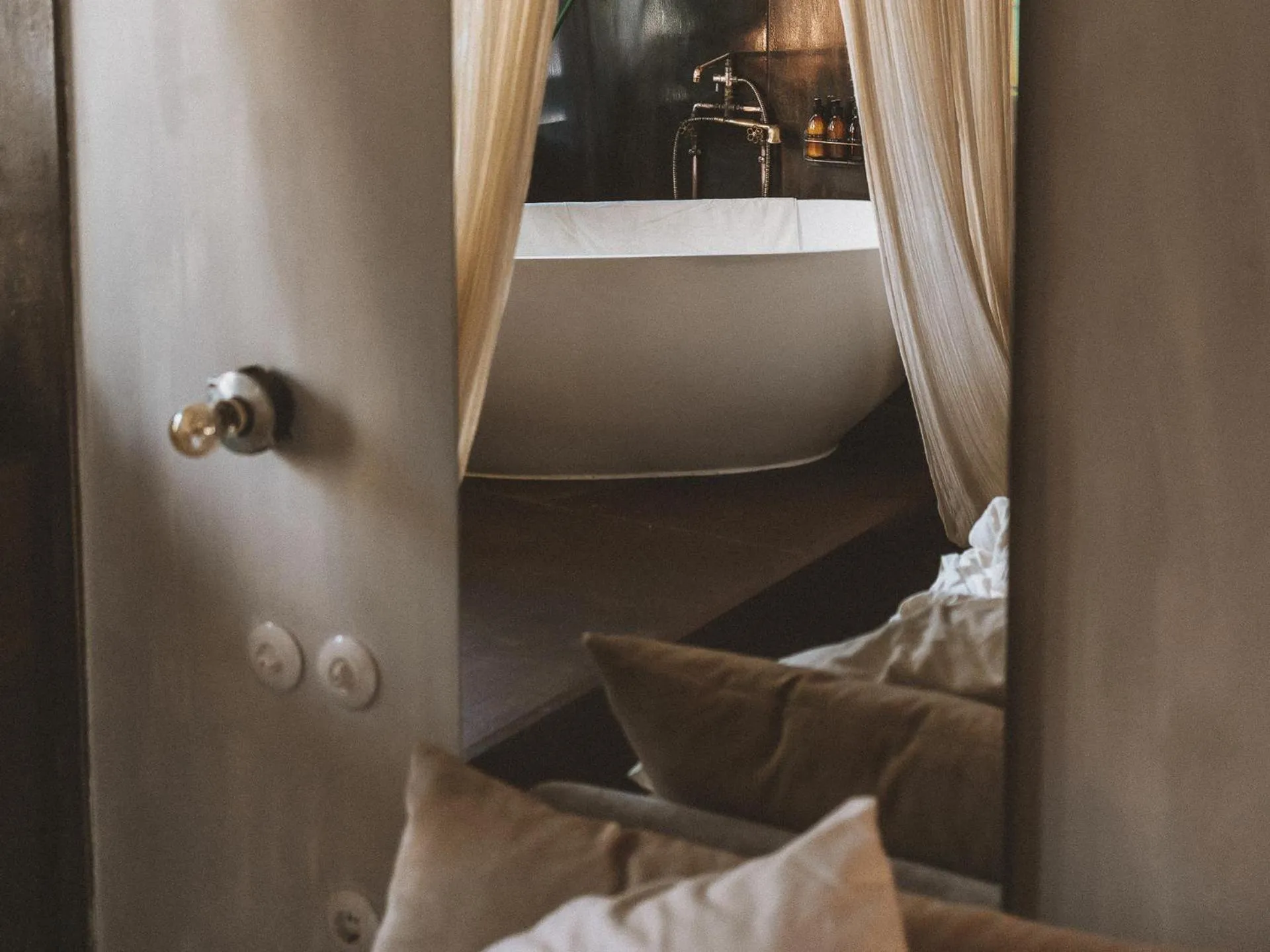 Bathroom, Bed in Mona Athens