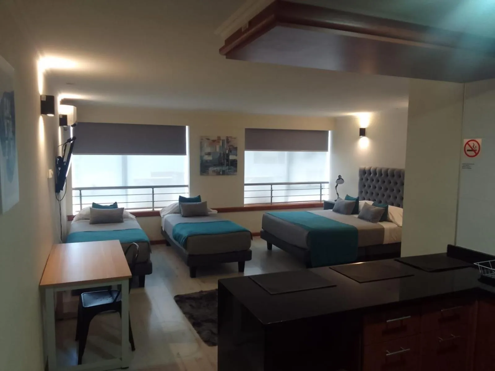 Bed in Apart Hotel Aragon Portal