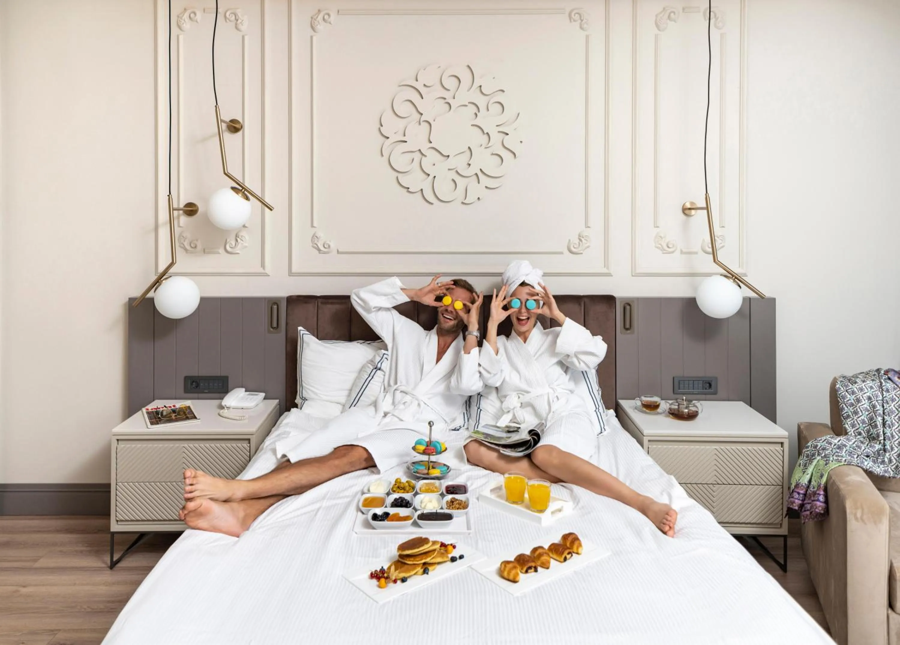 group of guests, Bed in Swandor Hotels & Resorts - Topkapi Palace