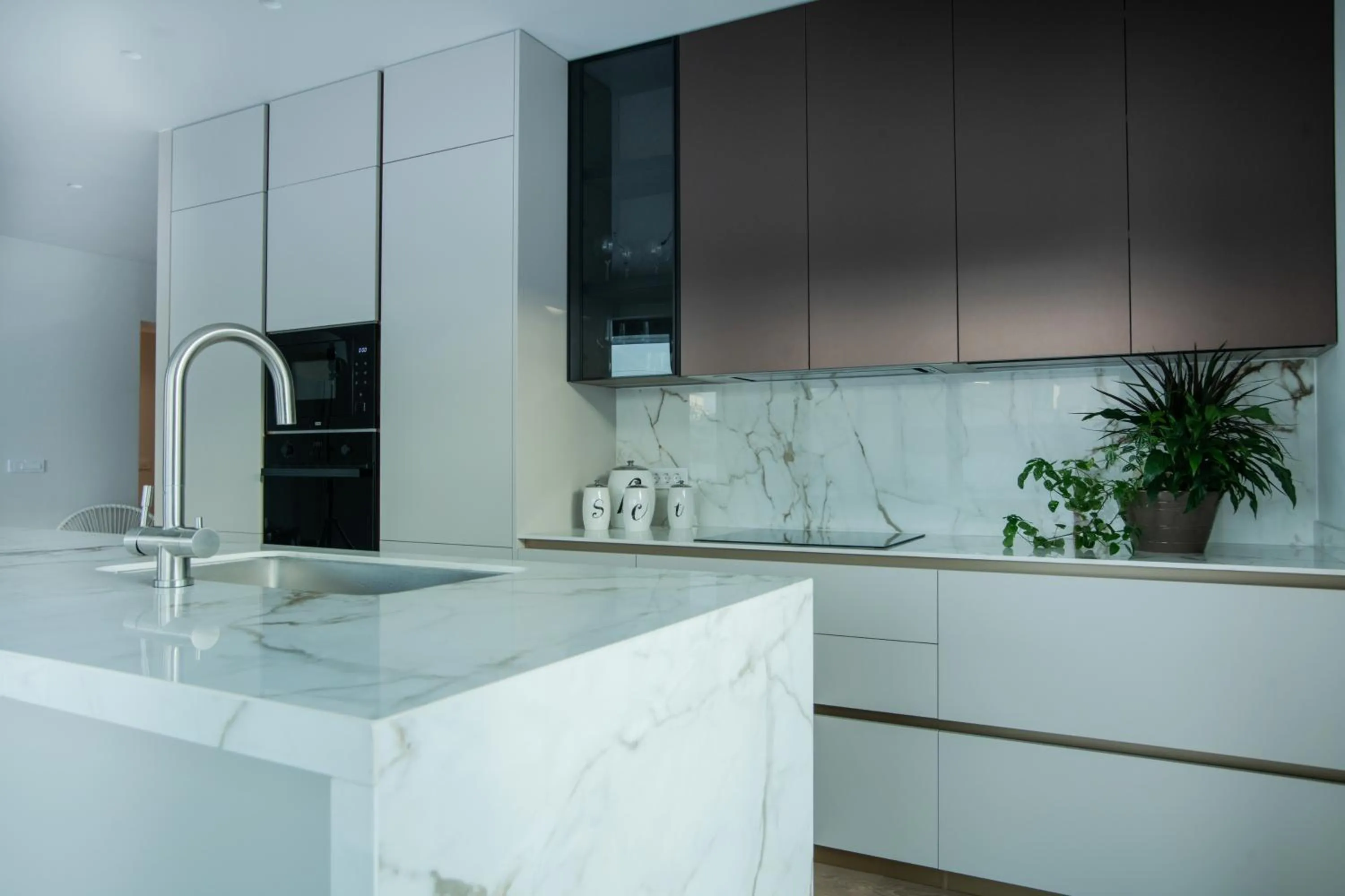 Kitchen or kitchenette in Celine Luxury Apartments & Suites