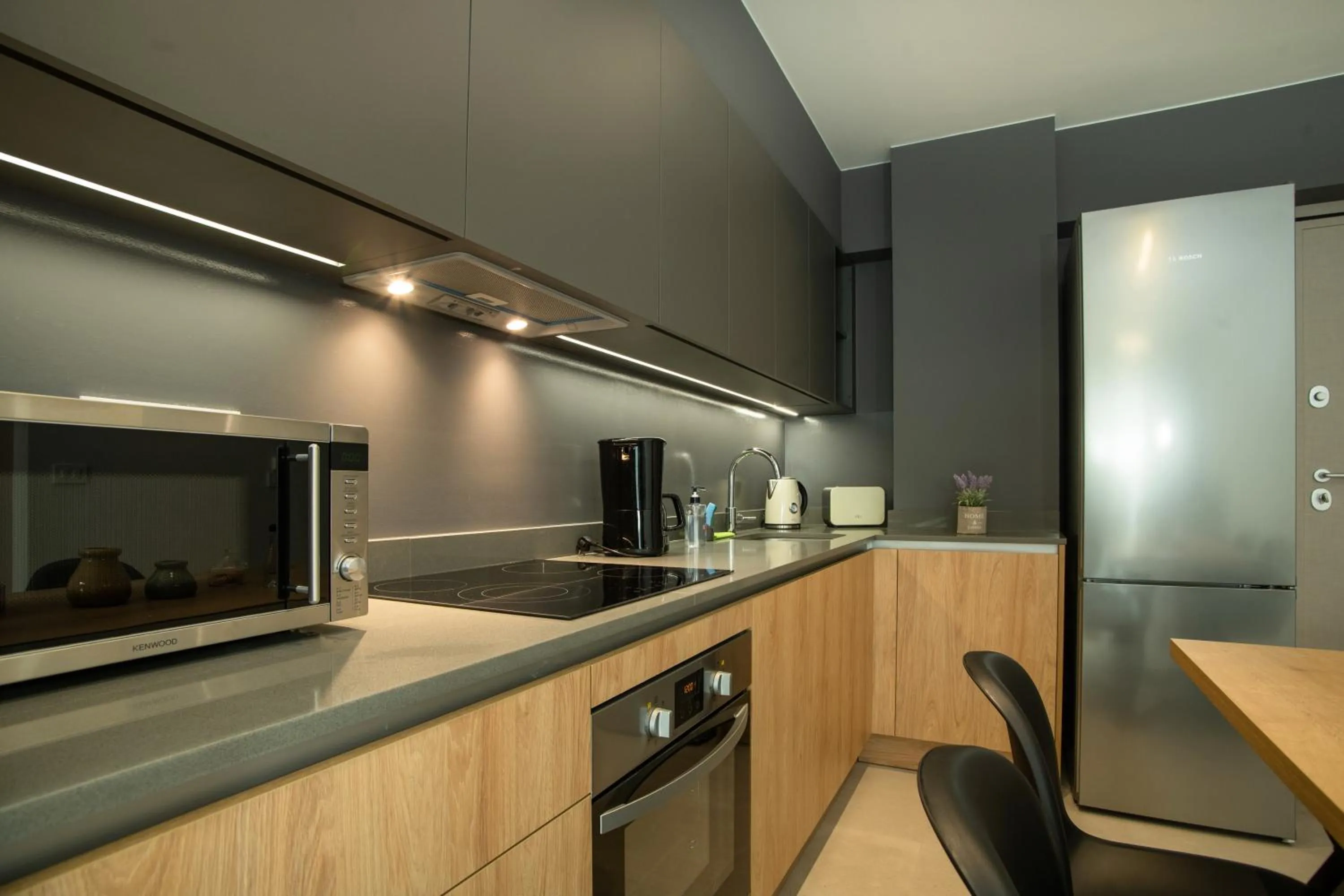 Kitchen or kitchenette in Celine Luxury Apartments & Suites