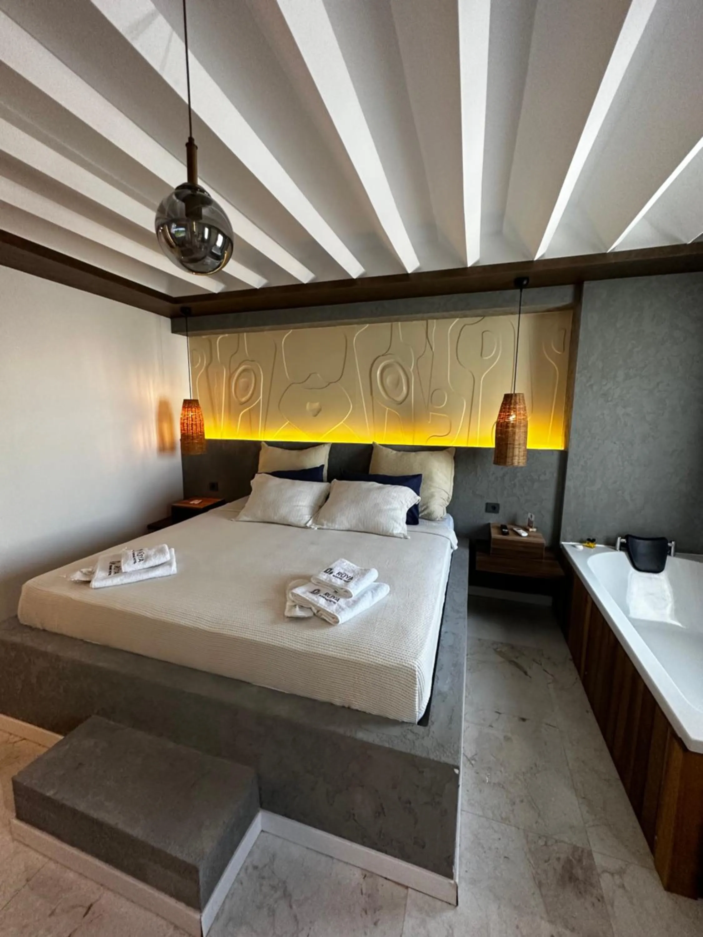 Bed in RÜYA BOHEME HOTEL BODRUM