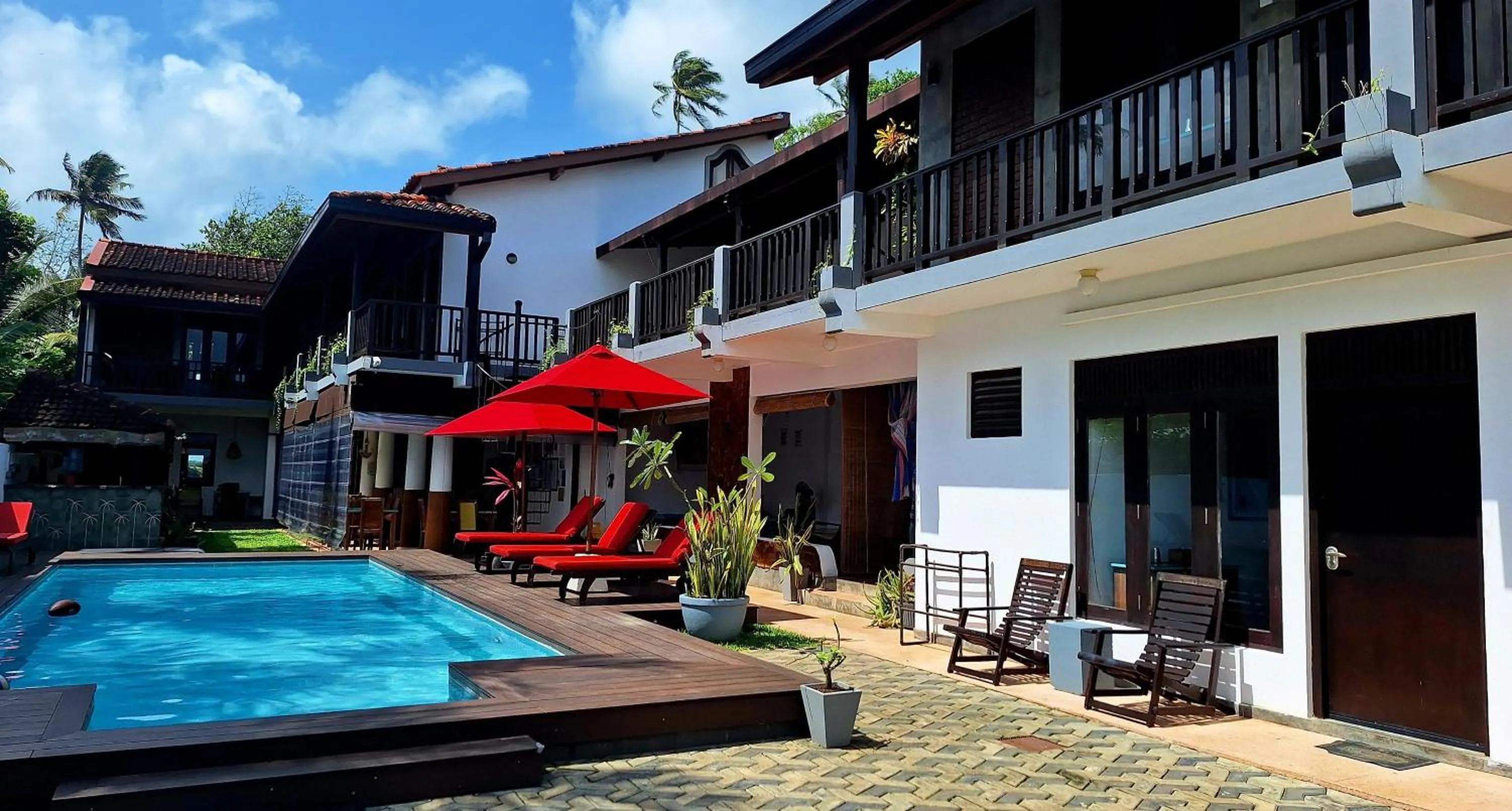 Seating area in Lion's Rest