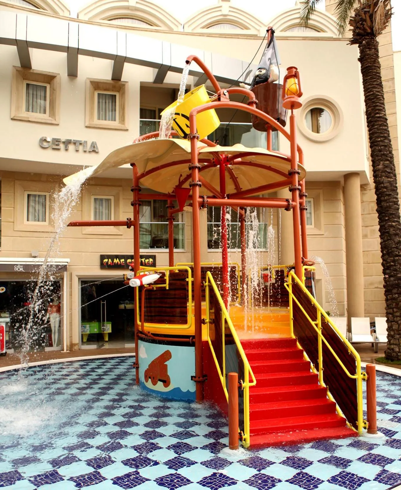 Children play ground in Grand Cettia Hotel