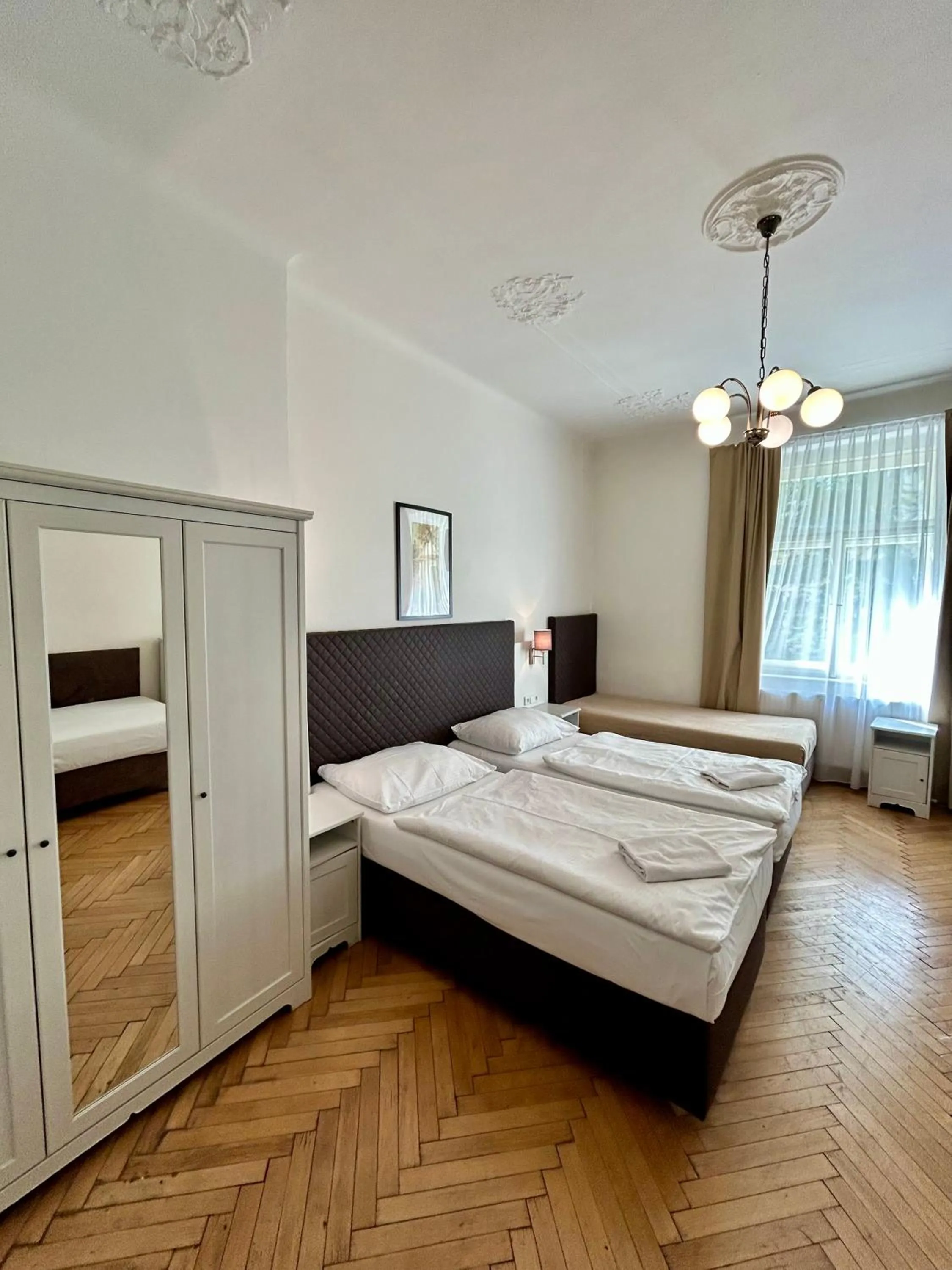 Bed in Prague Central Exclusive Apartments