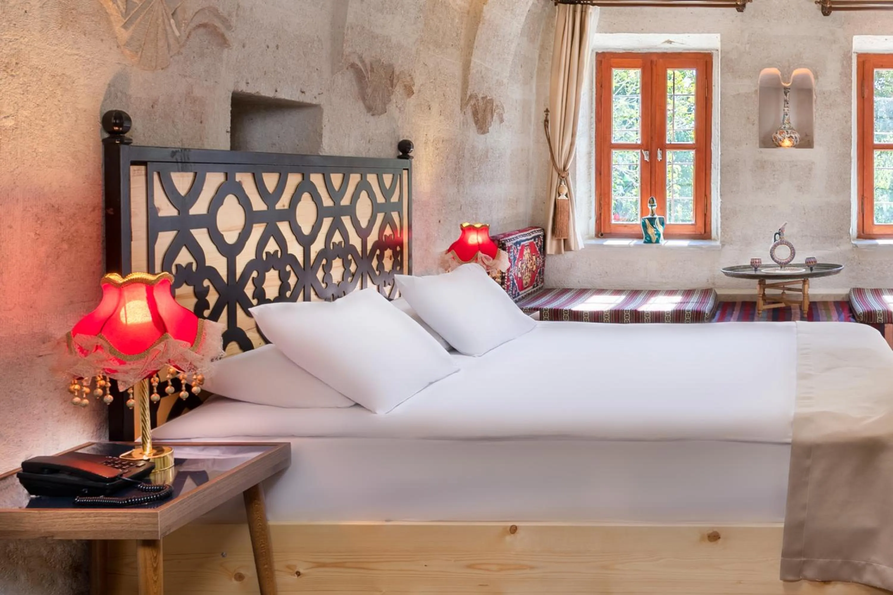 Bed in HacıAşık Konağı Butik Hotel