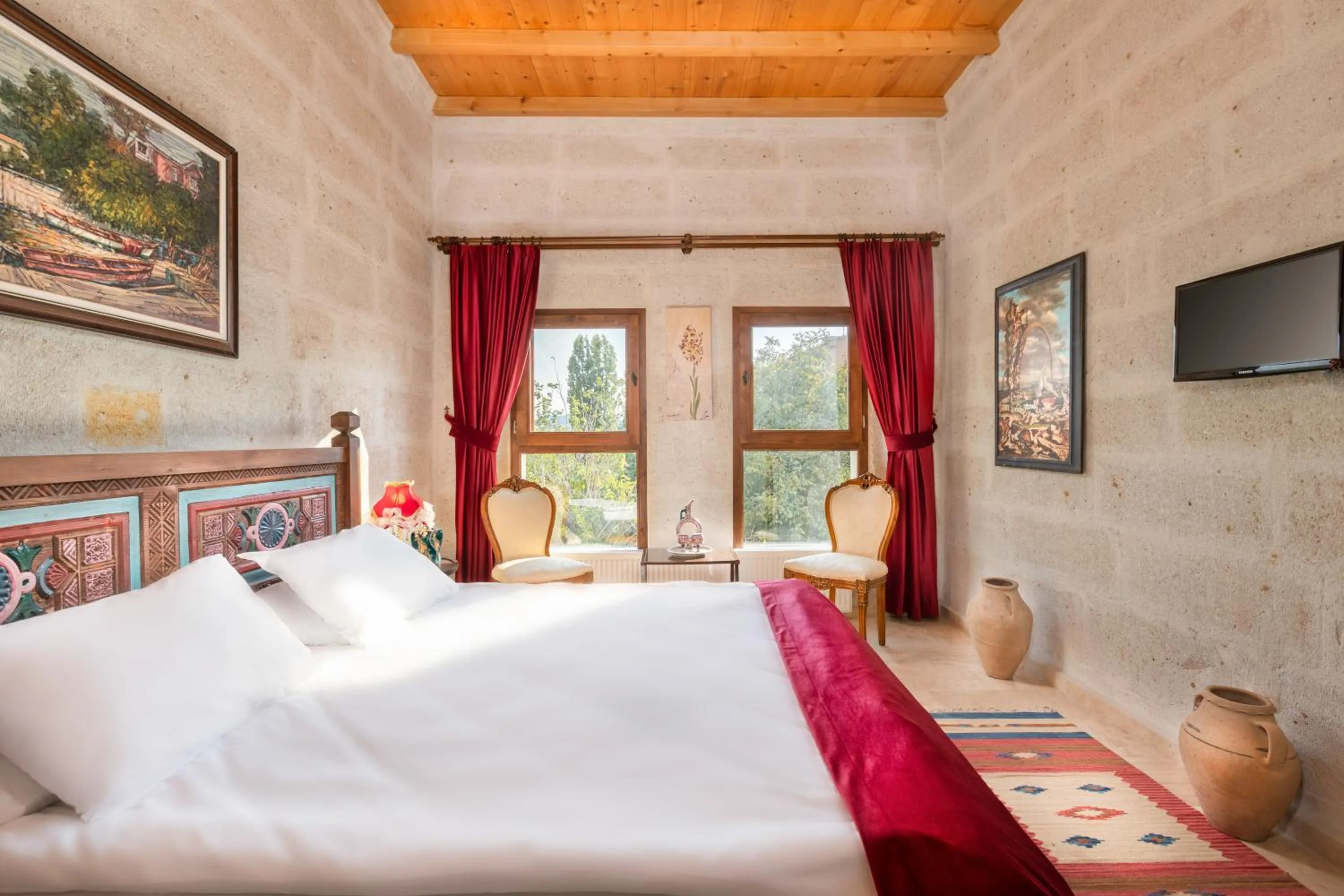 Bed in HacıAşık Konağı Butik Hotel