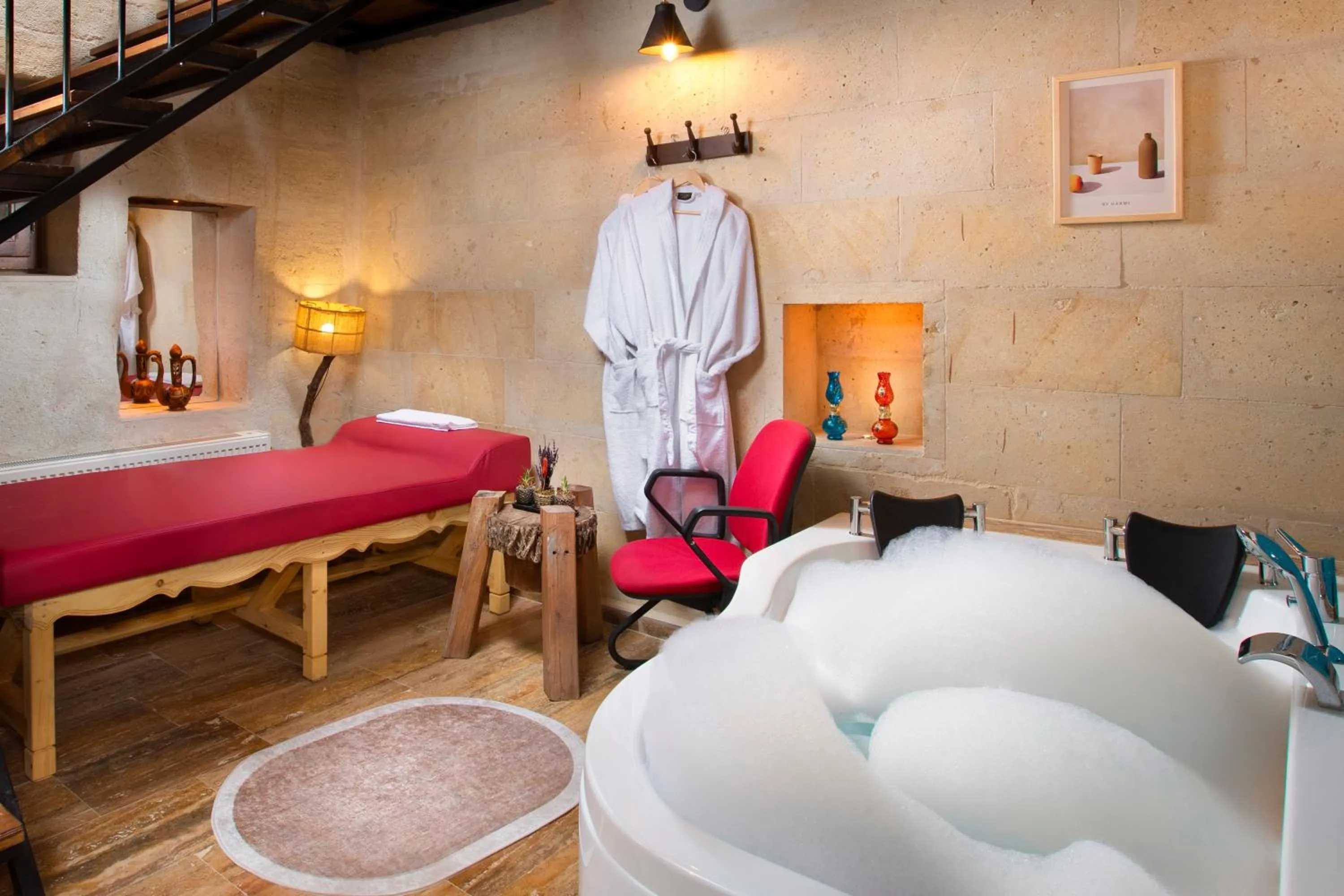 Bed in HacıAşık Konağı Butik Hotel