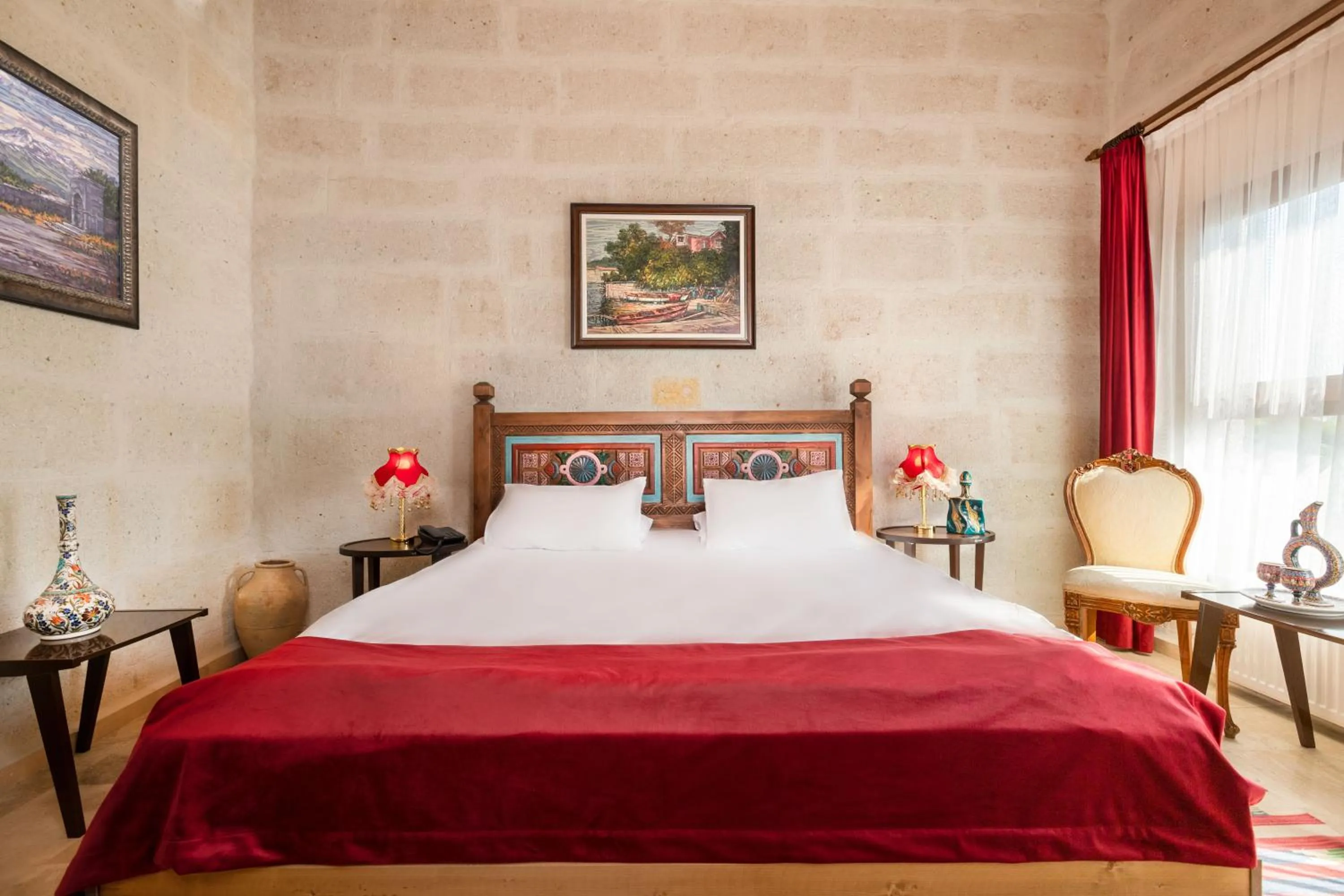 Bed in HacıAşık Konağı Butik Hotel