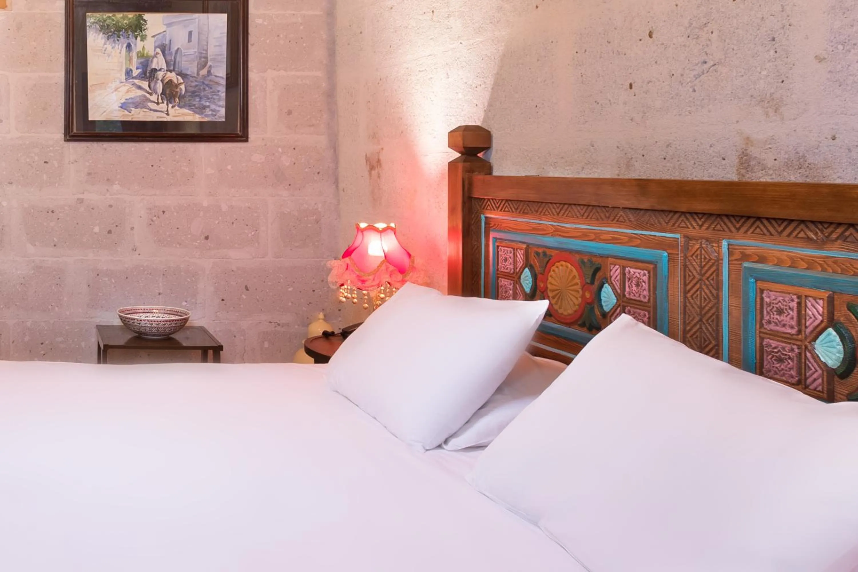 Bed in HacıAşık Konağı Butik Hotel