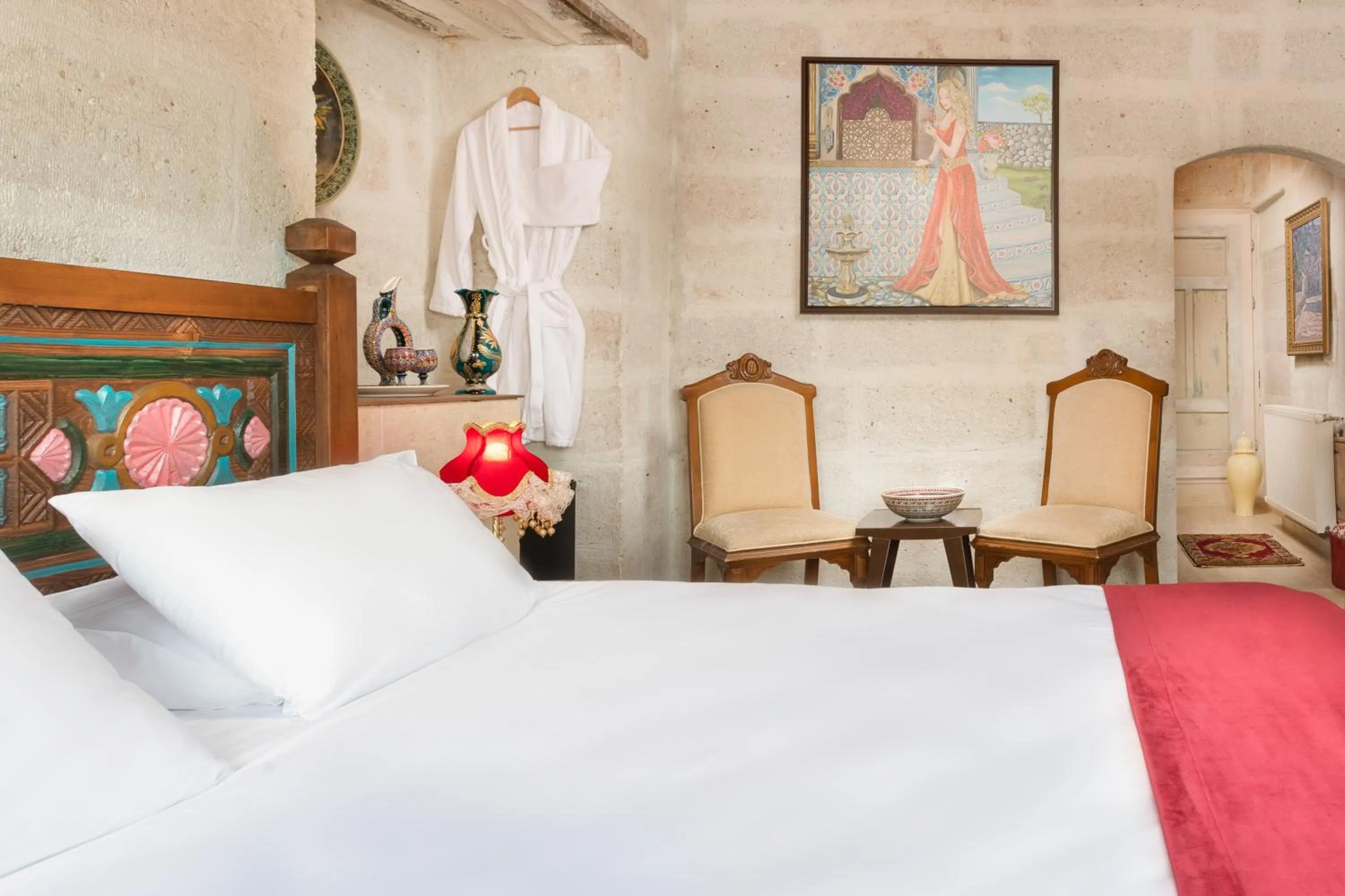 Bed in HacıAşık Konağı Butik Hotel