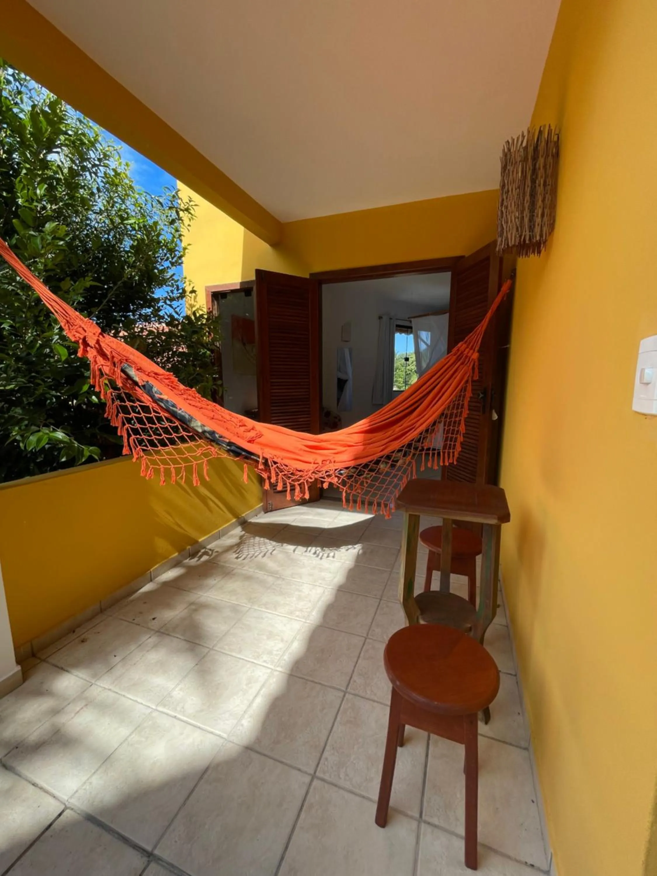 Balcony/Terrace in Pousada Arraial Colonial, Localizada no Centrinho e de Fácil Acesso a Praia e a Rua Mucugê
