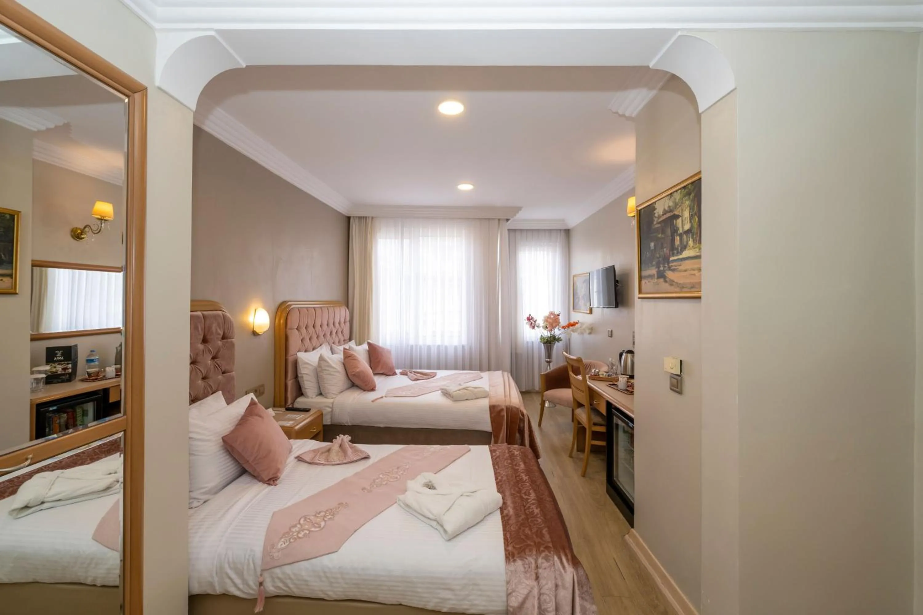 Bed in Grand Anka Hotel