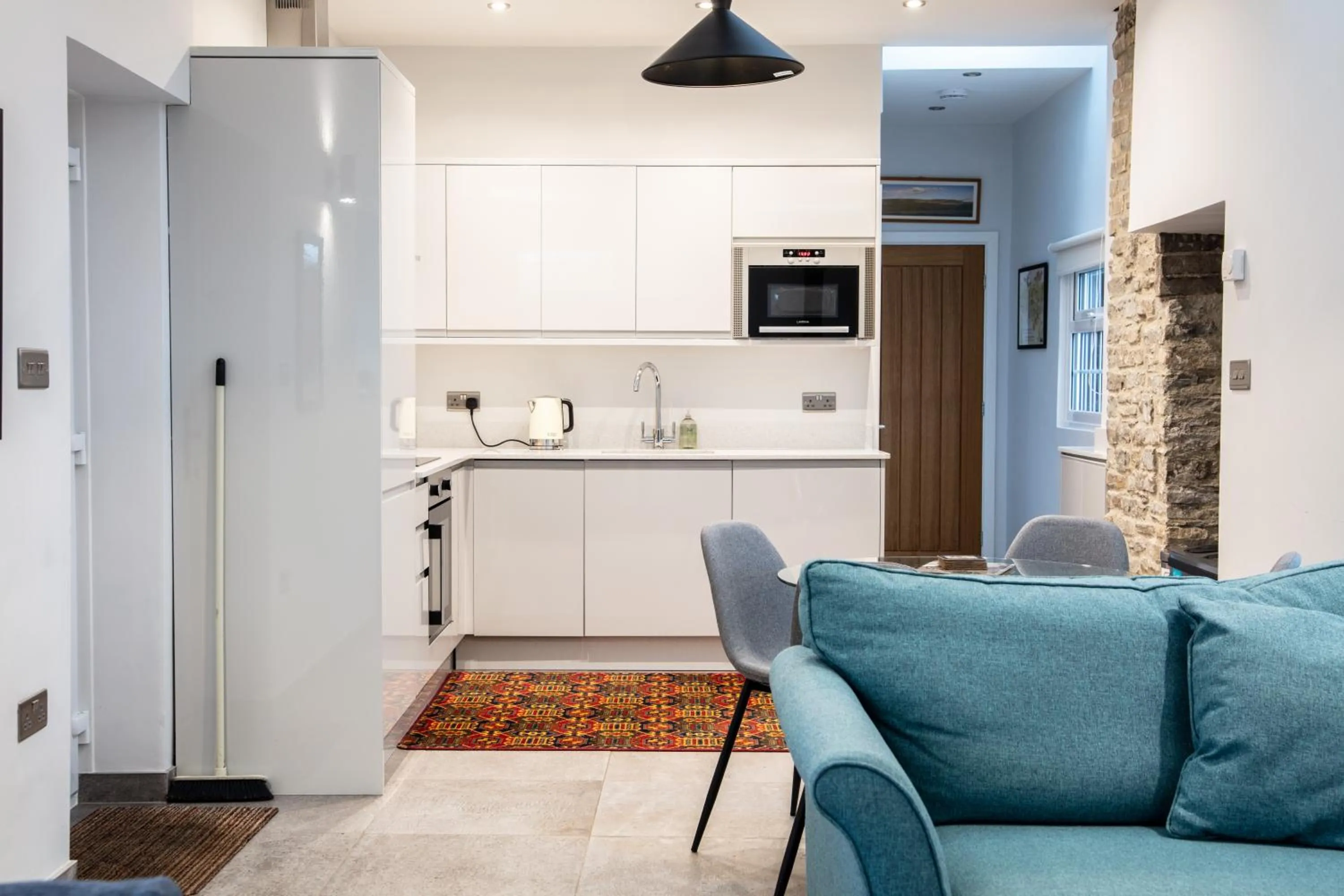 Kitchen or kitchenette in Swansea Valley Holiday Cottages