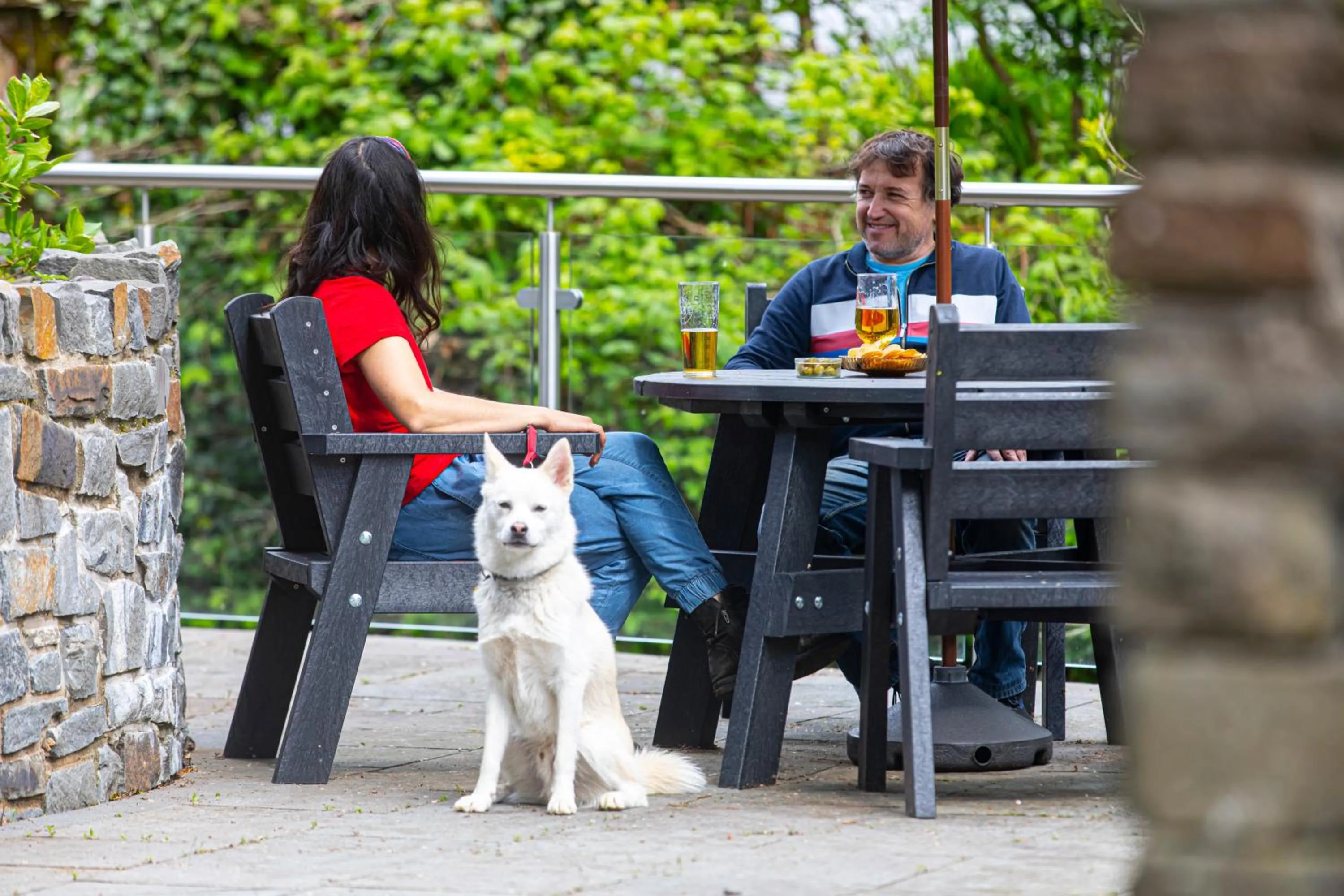 Balcony/Terrace in Swansea Valley Holiday Cottages