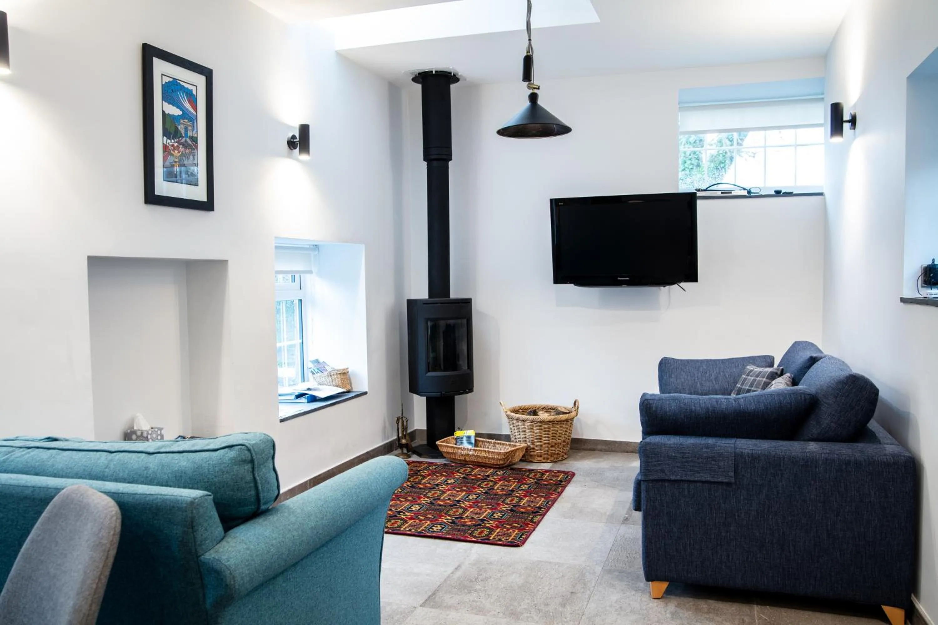 Living room in Swansea Valley Holiday Cottages
