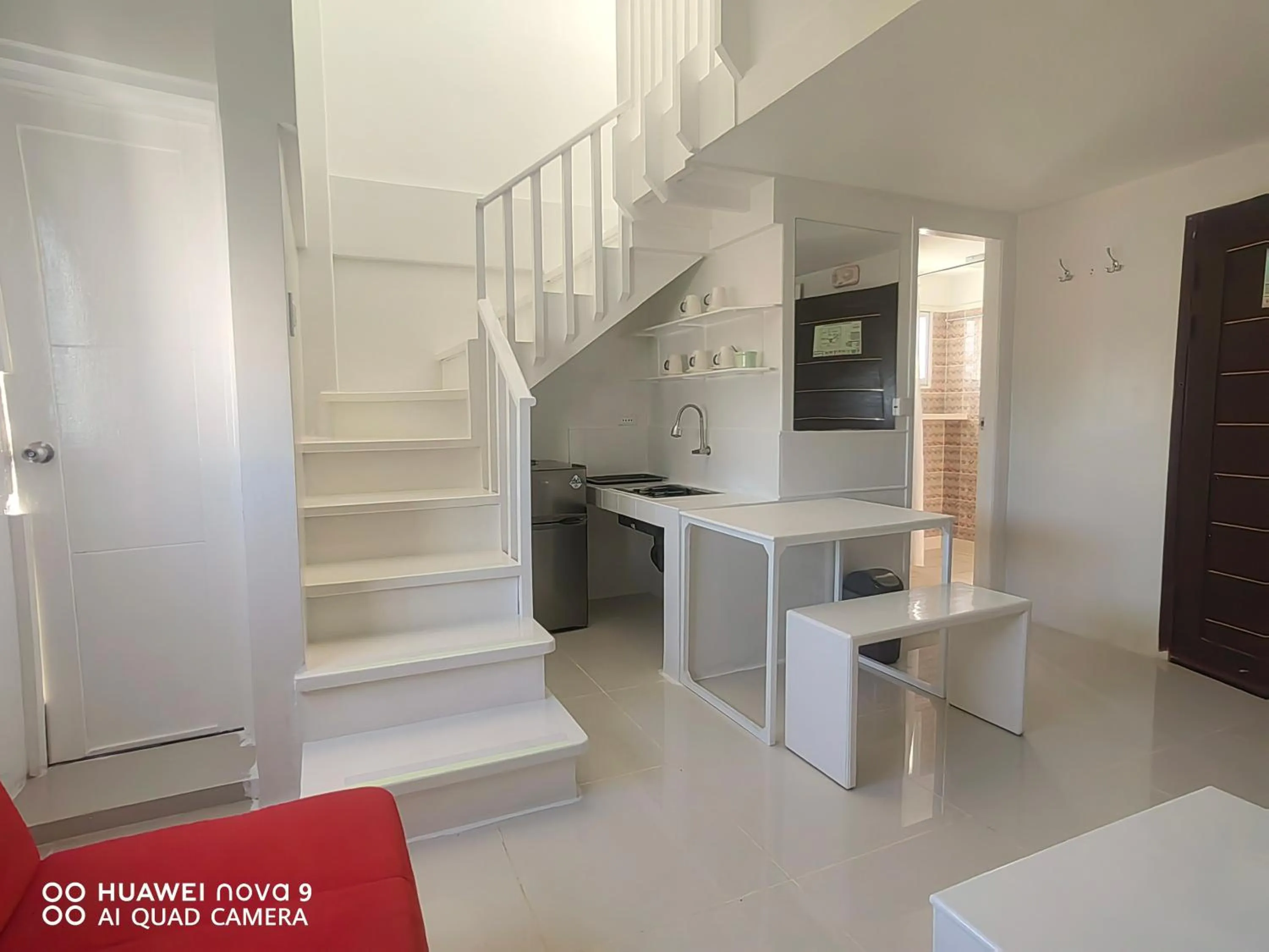 Kitchen or kitchenette in Mecasa Hotel