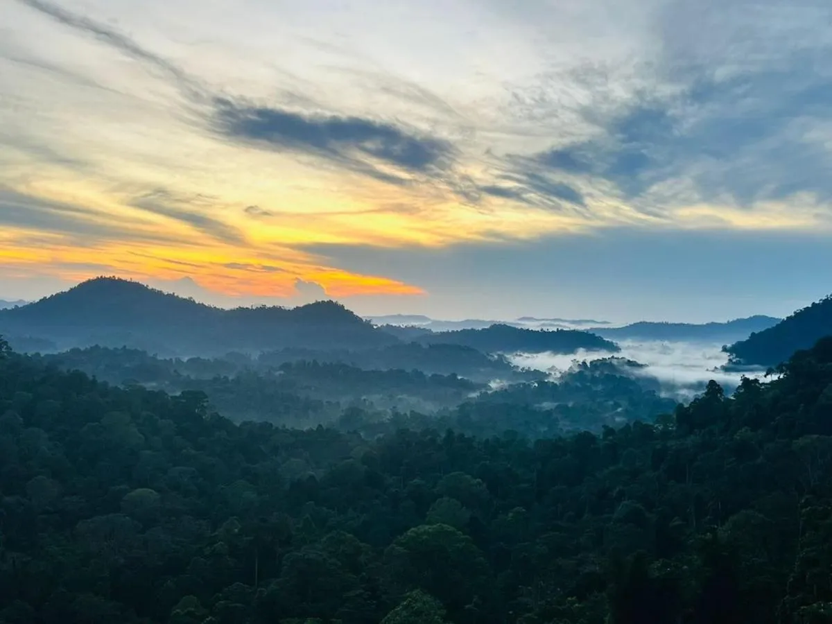 Balcony/Terrace in Nova Mountain n Sunrise view Hilltop Hotel Apartment in Cameron Highlands