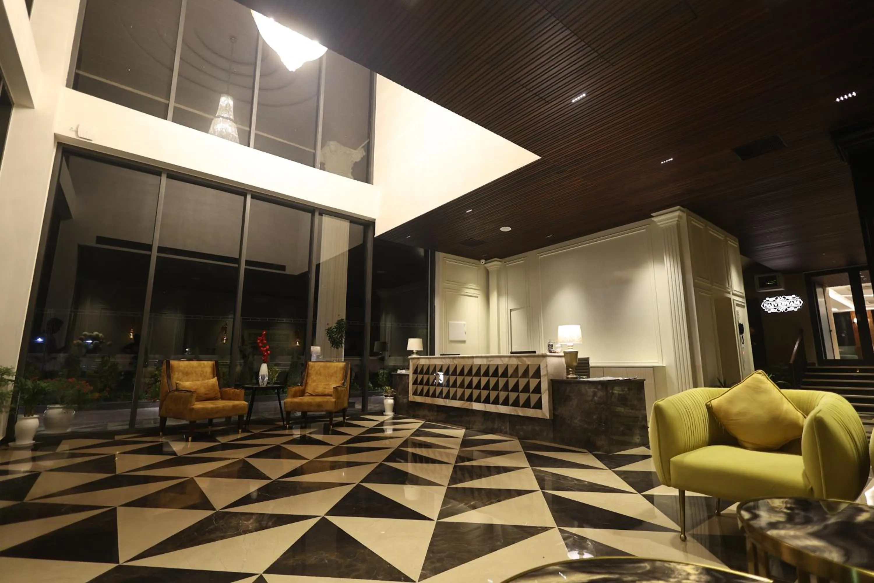 Lobby or reception in The Ramayana Hotel, Ayodhya
