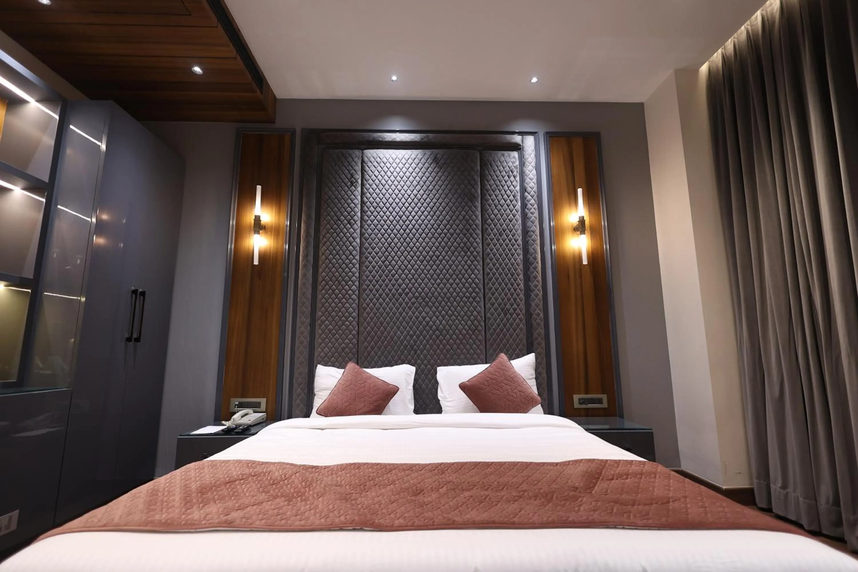 Bed in The Ramayana Hotel, Ayodhya