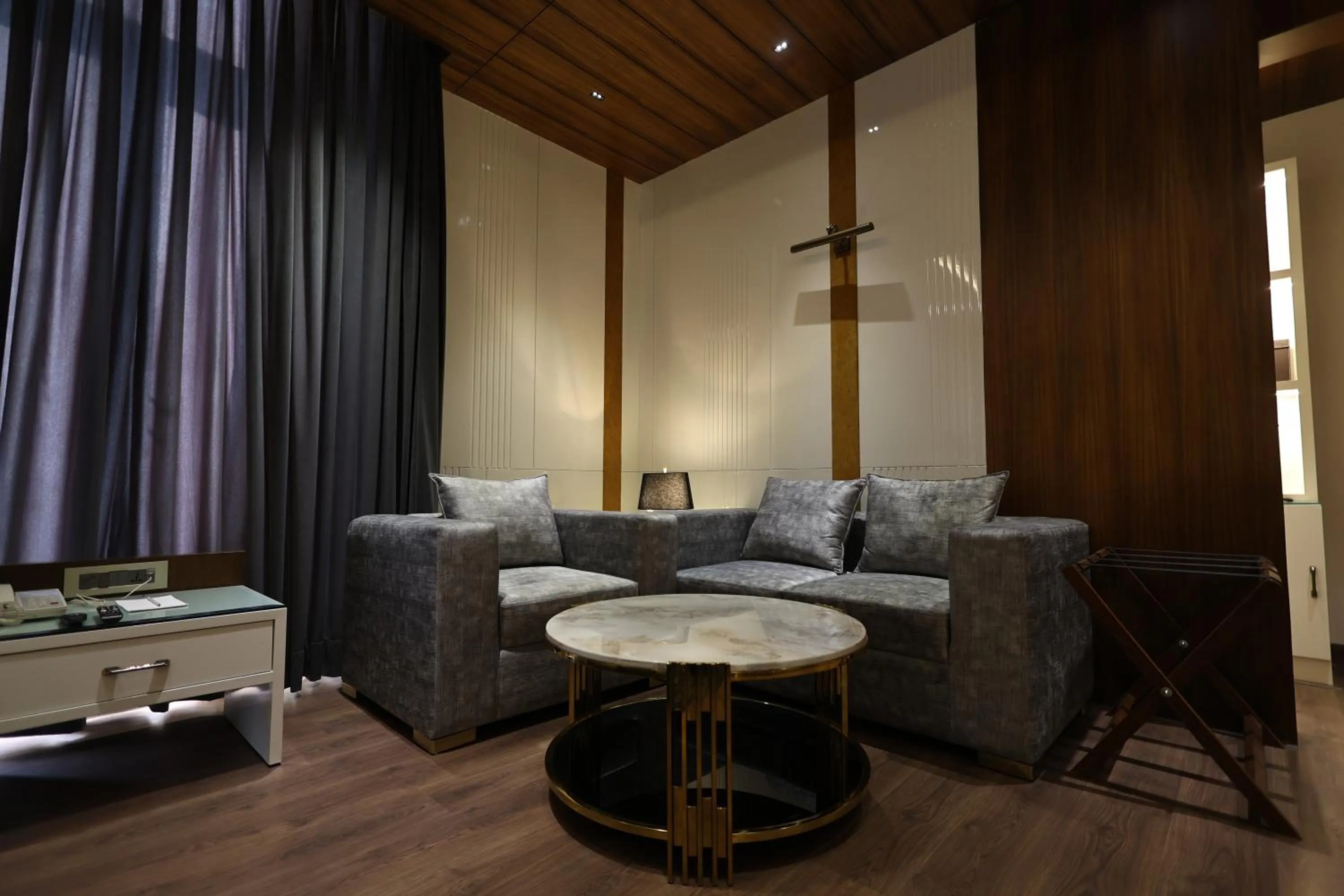 Seating area in The Ramayana Hotel, Ayodhya