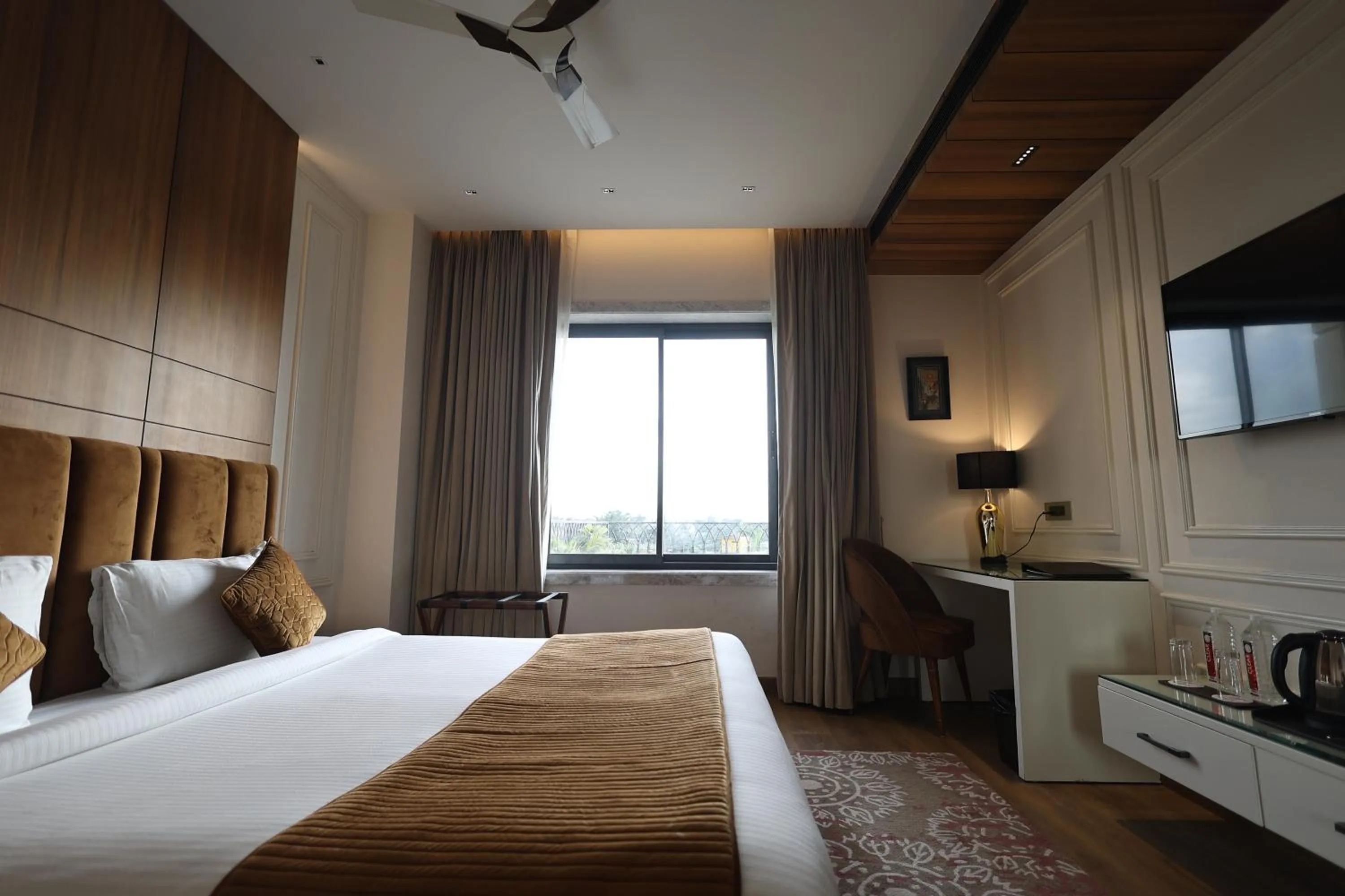 Bed in The Ramayana Hotel, Ayodhya