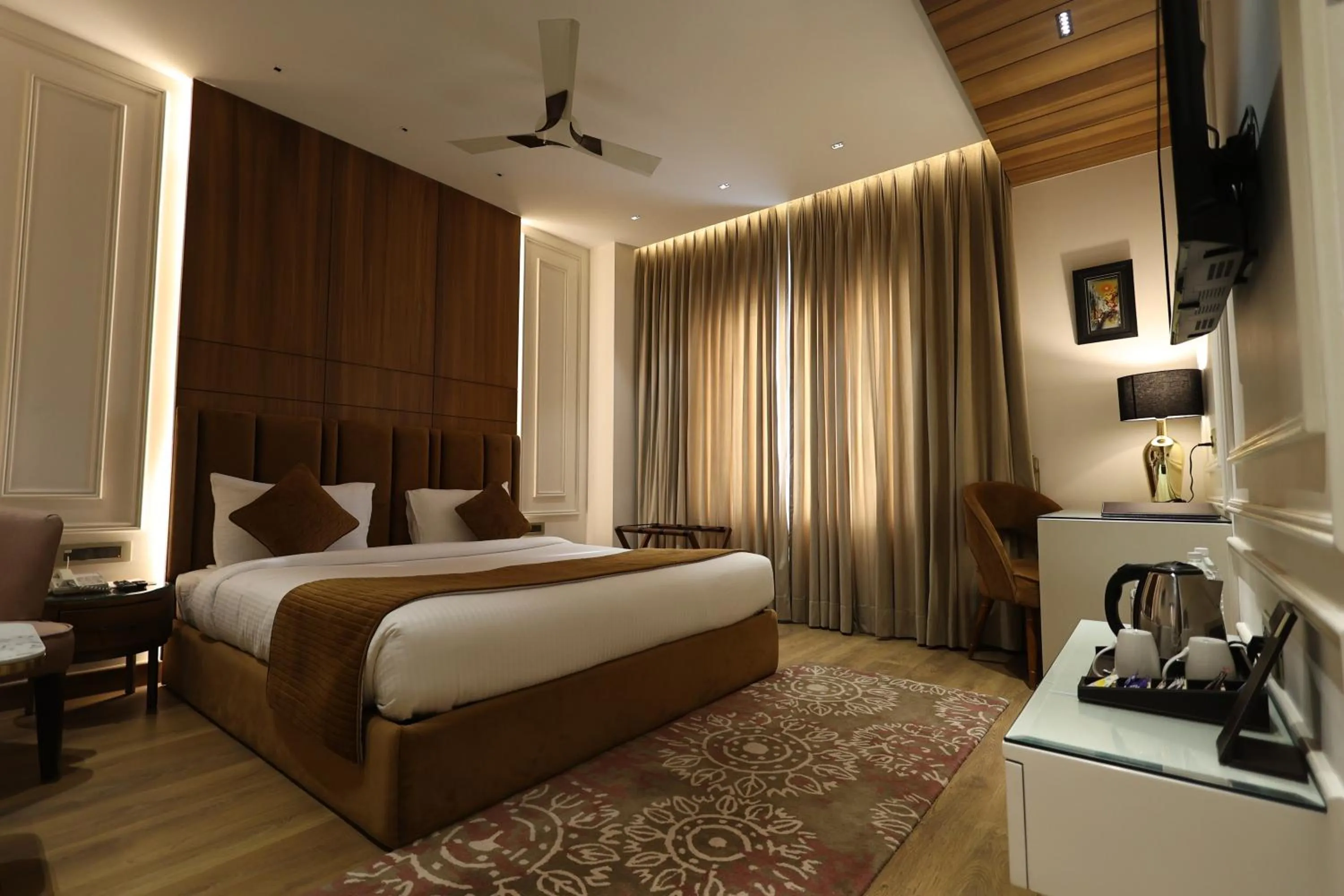Bed in The Ramayana Hotel, Ayodhya