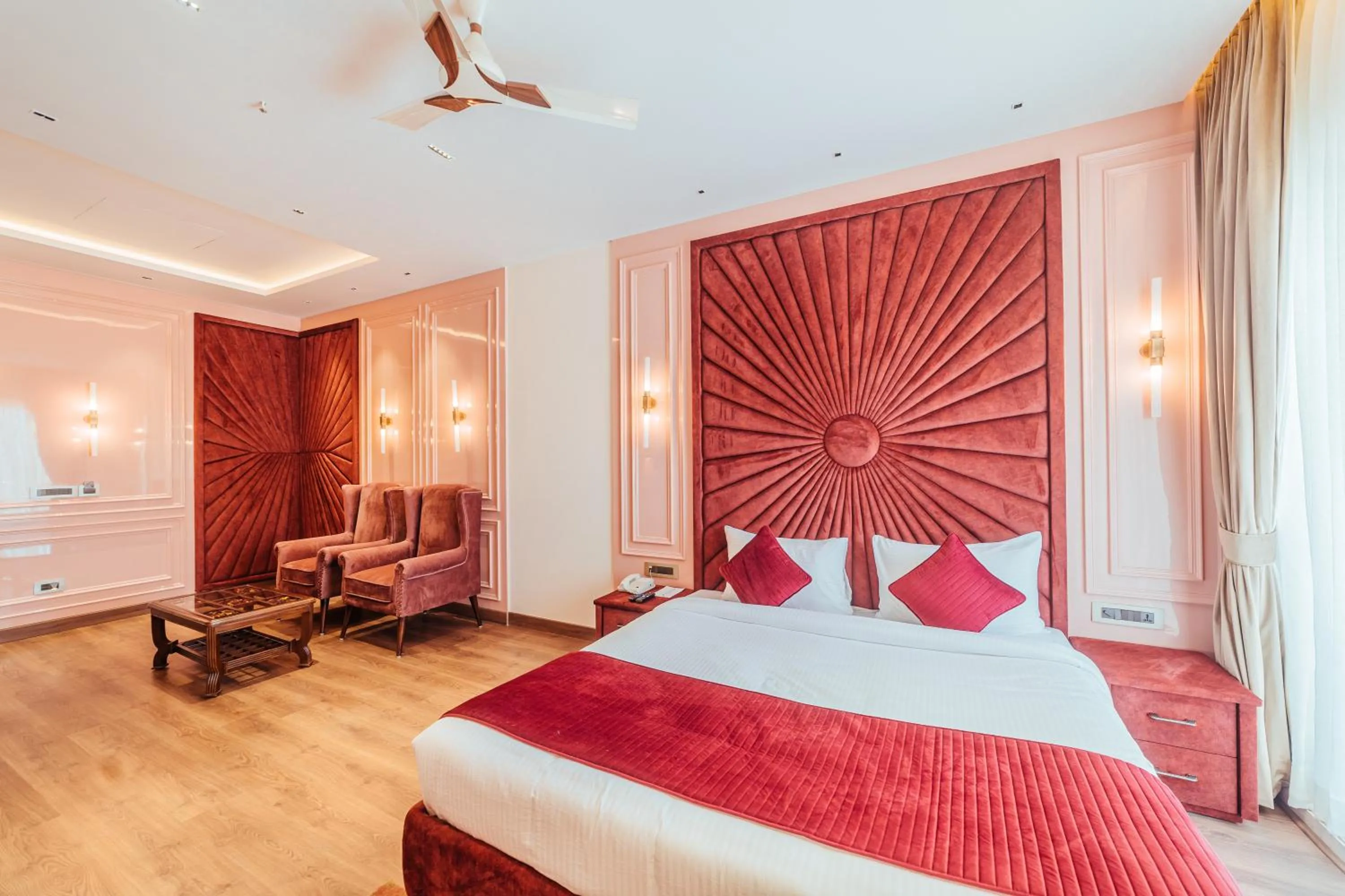 Bed in The Ramayana Hotel, Ayodhya