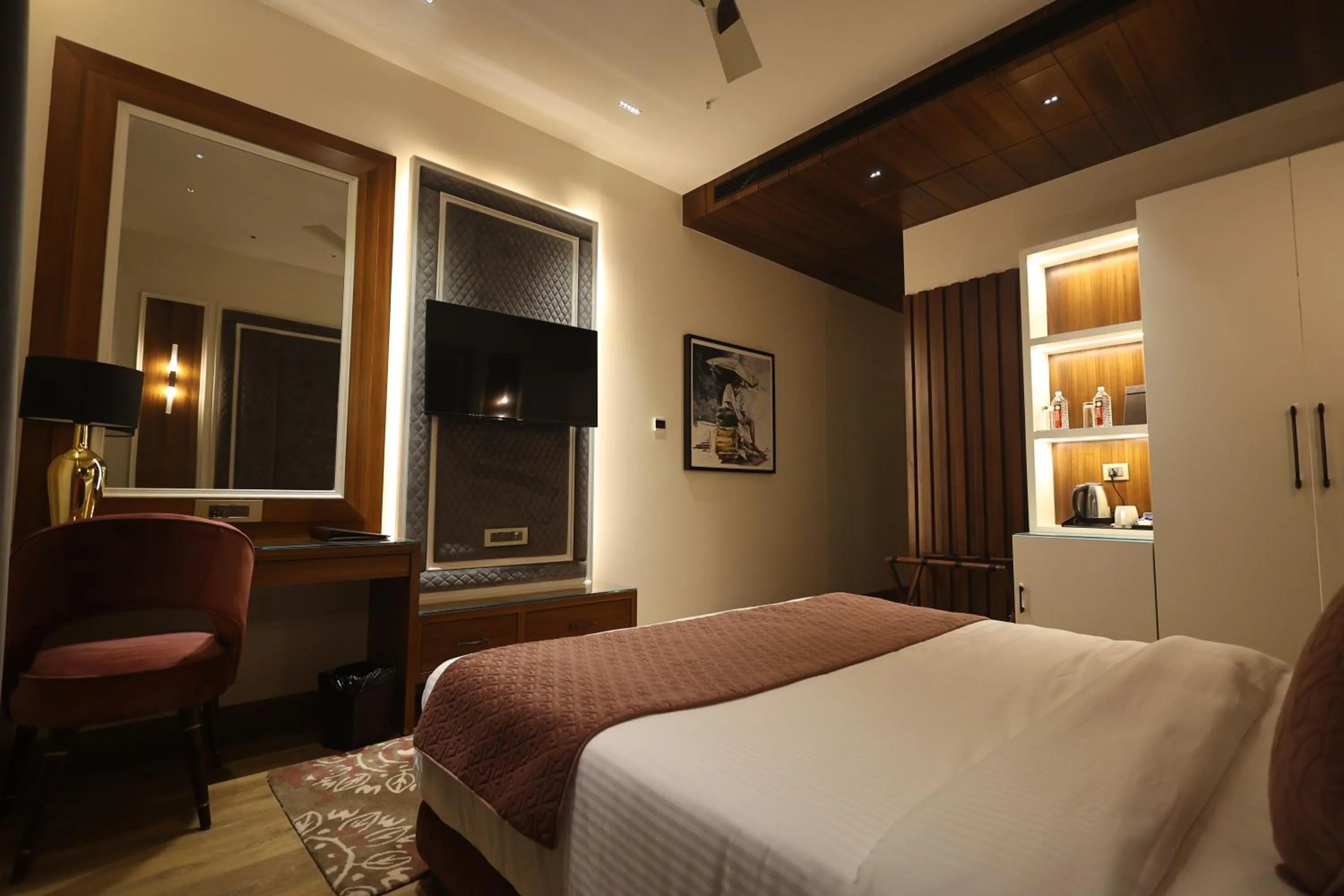 Bed in The Ramayana Hotel, Ayodhya