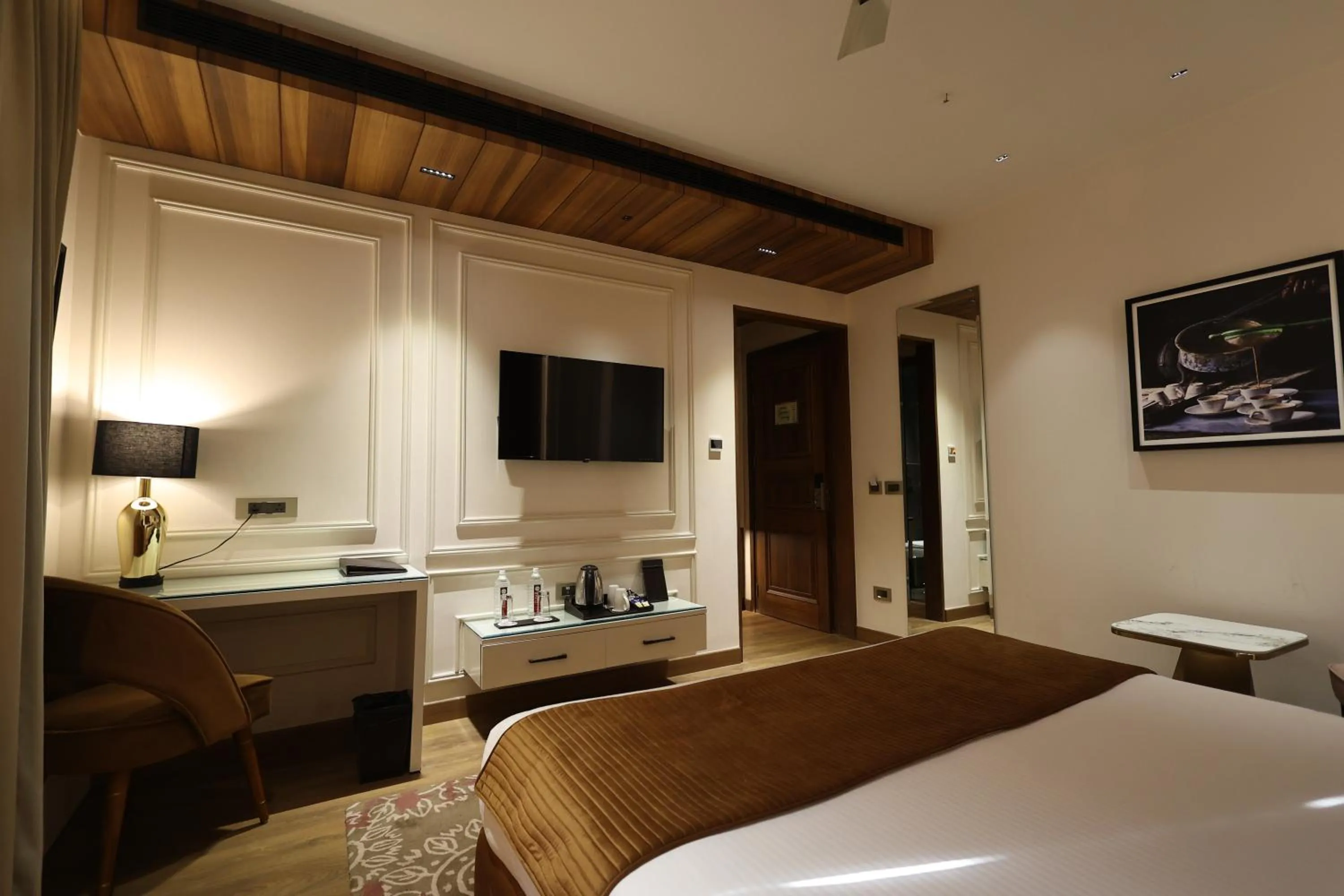 Bed in The Ramayana Hotel, Ayodhya