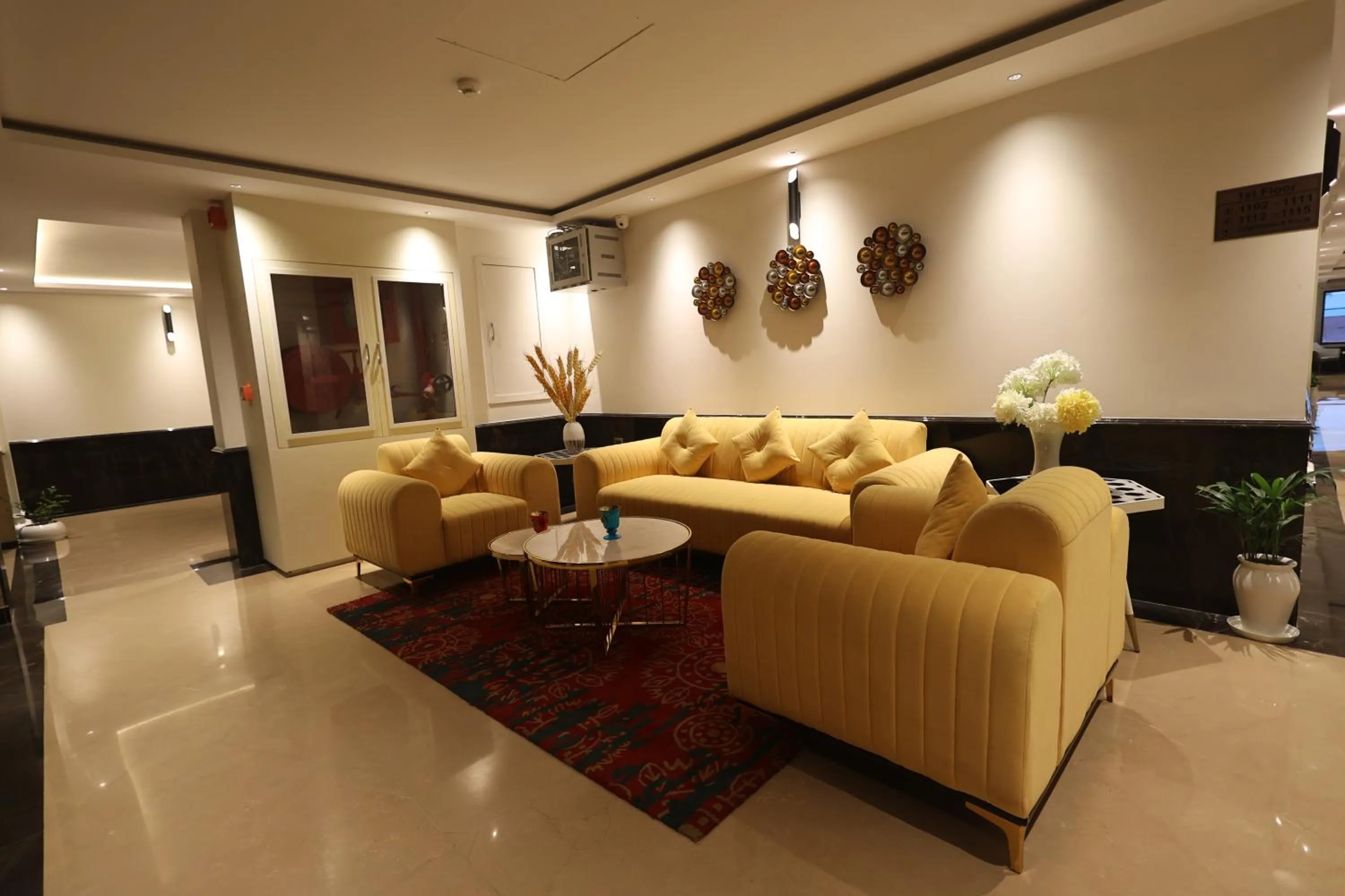Seating area in The Ramayana Hotel, Ayodhya