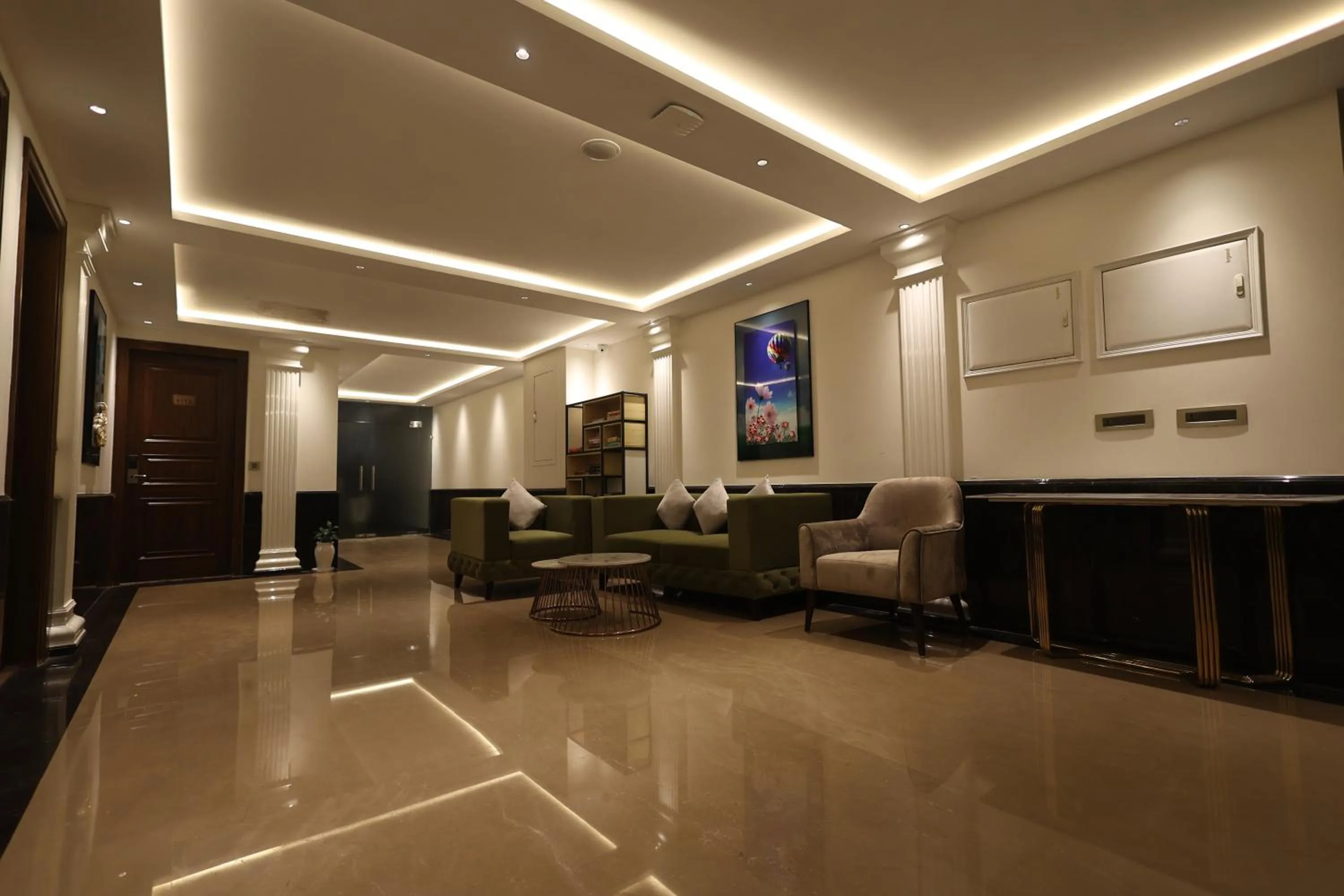 Seating area in The Ramayana Hotel, Ayodhya