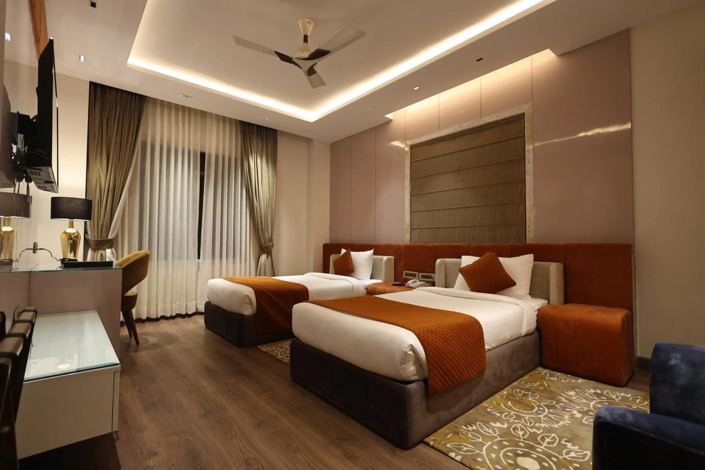Bed in The Ramayana Hotel, Ayodhya