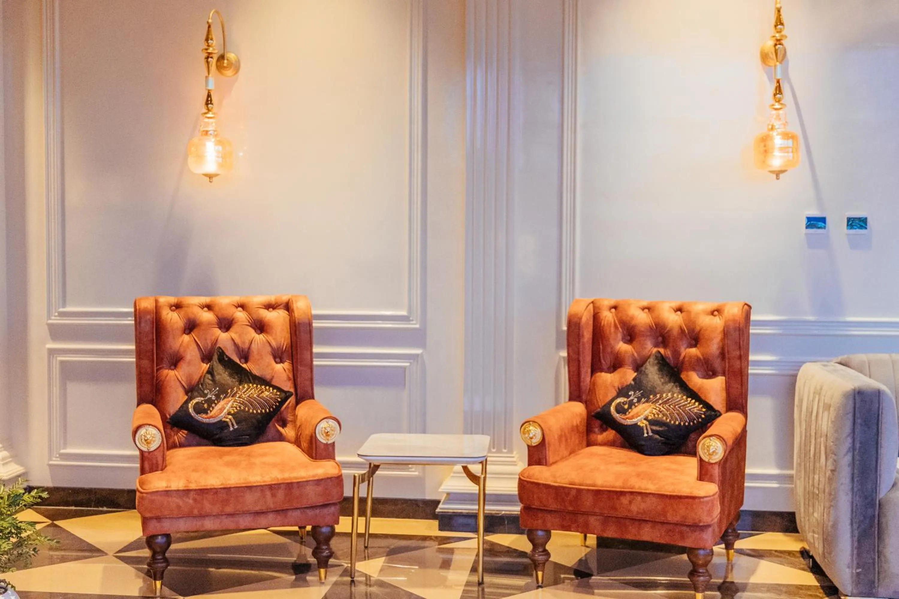 Seating area in The Ramayana Hotel, Ayodhya